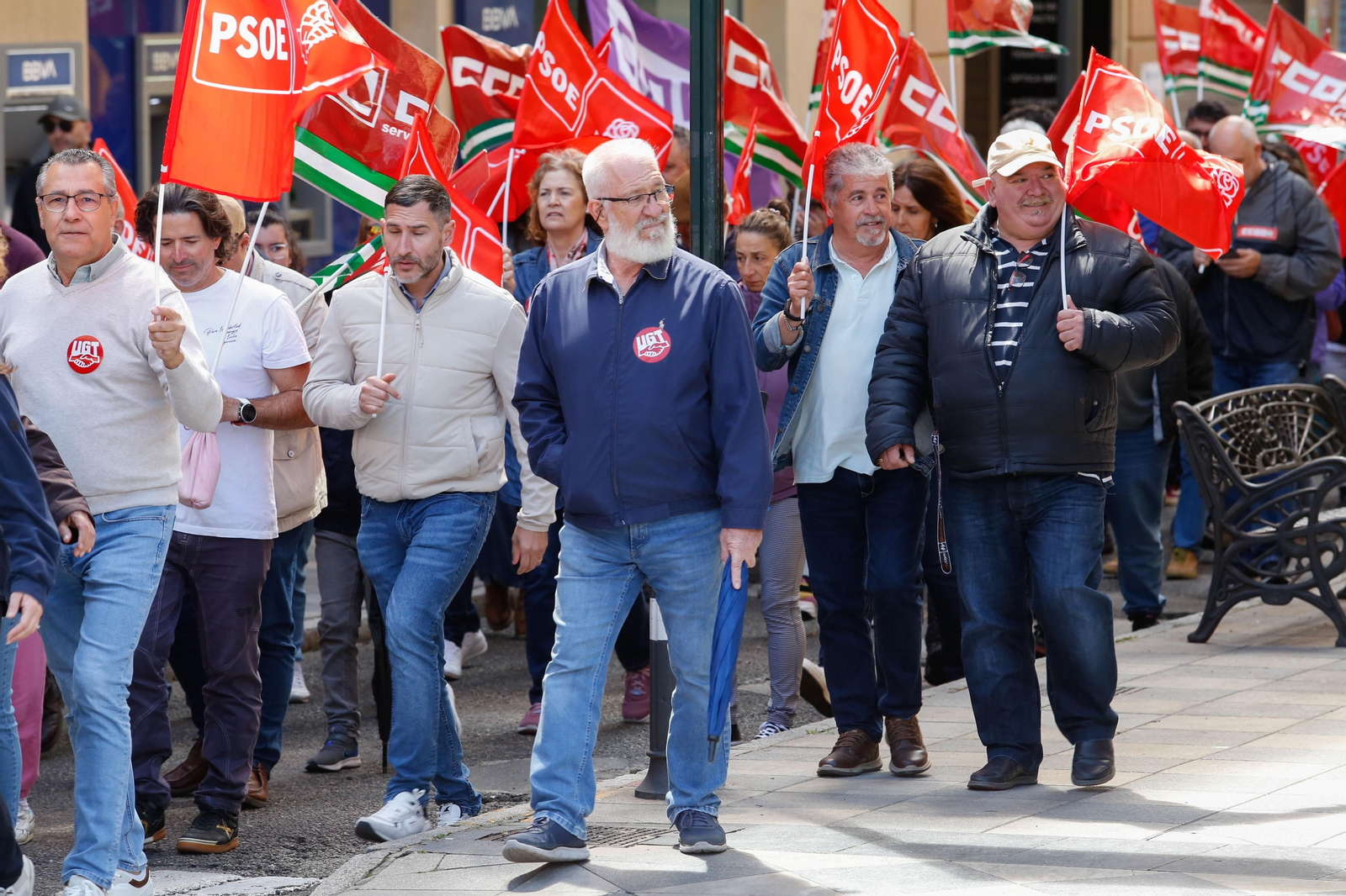 Fotos de la manifestación del Primero de Mayo en Algeciras