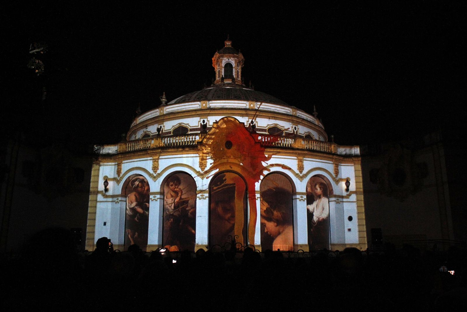 El 'mapping' de Murillo en el Casino de la Exposición