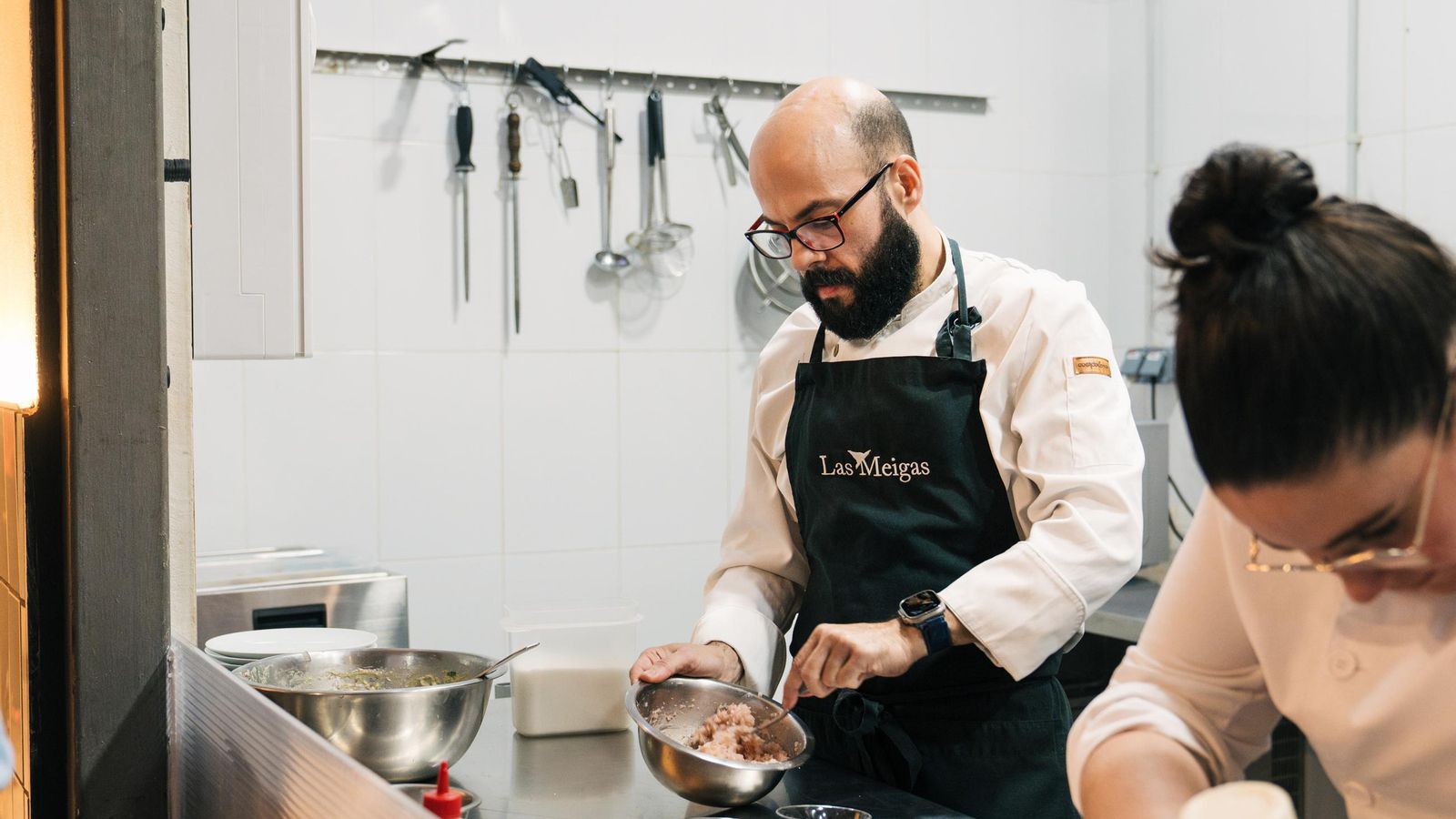 Edu Míguez en la inauguración de Restaurante Charrán