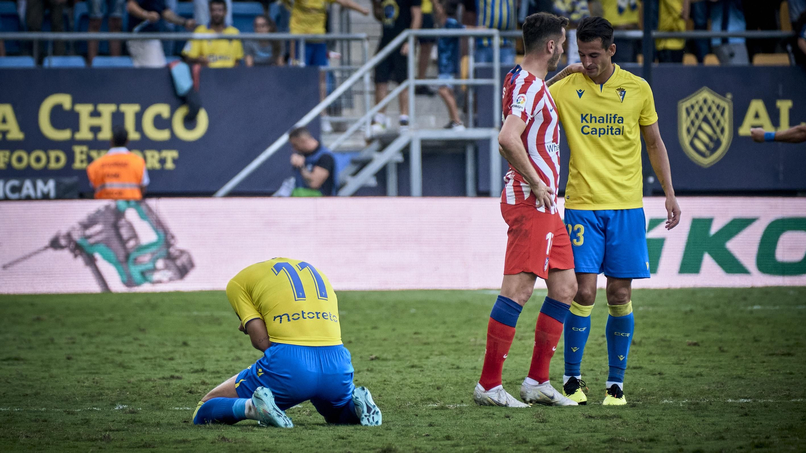 Partido de la victoria del Cádiz CF sobre el Atlético de Madrid