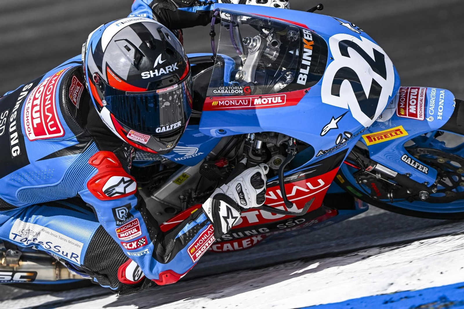 Jesús Torres logró su primer podio con el equipo Monlau Motul Estrella de Galicia 0,0.