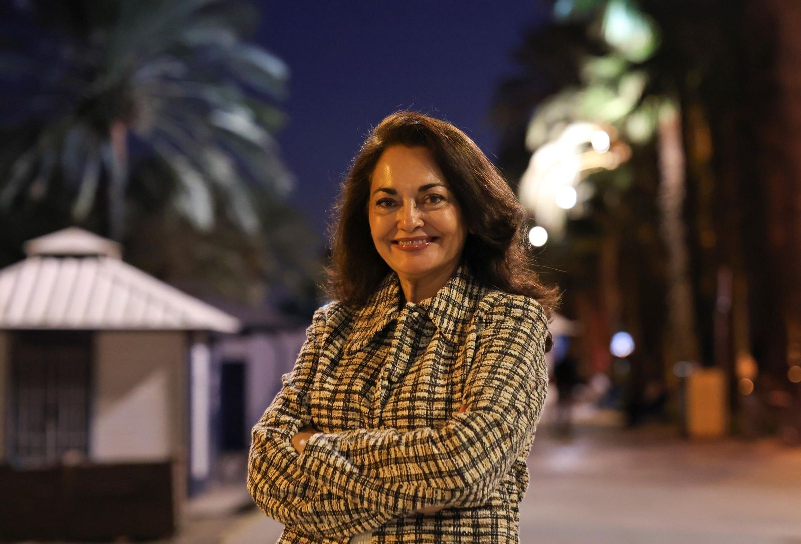 Corpas, este jueves, posando en La Malagueta.