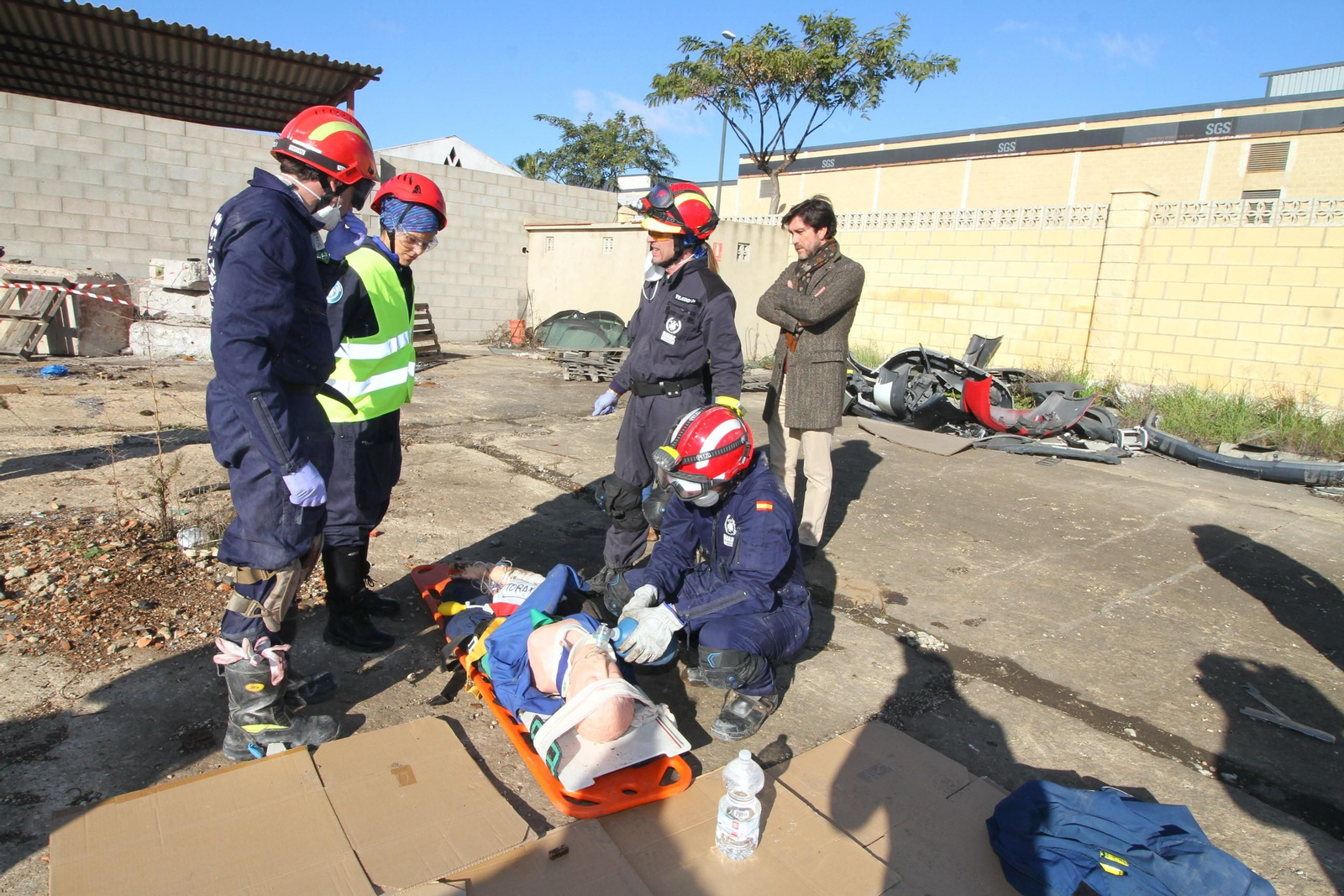 Imágenes del curso Asistencia Sanitaria en Catástrofes de Bomberos Unidos Sin Fronteras