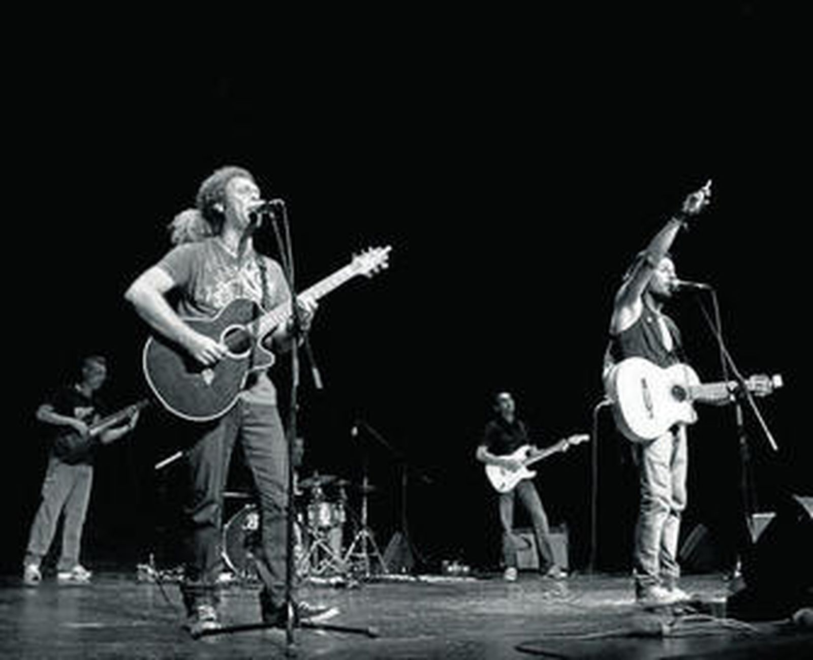 El Lunático en plena actuación.