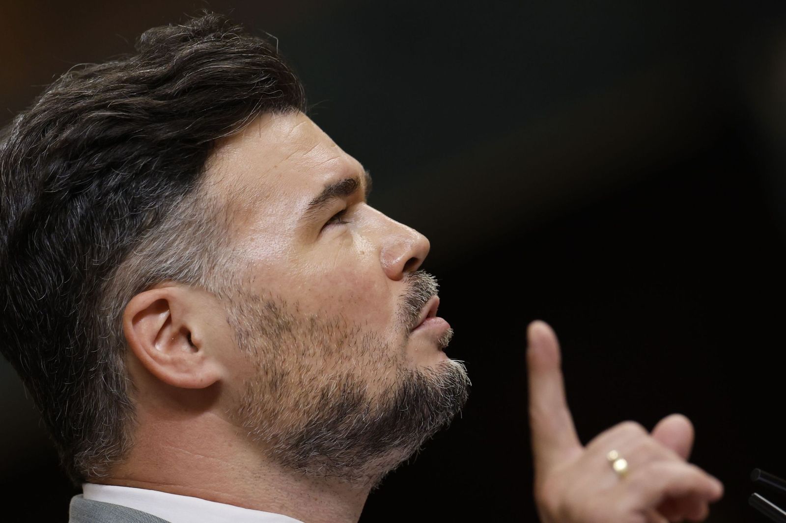 El portavoz de ERC en el Congreso, Gabriel Rufián.