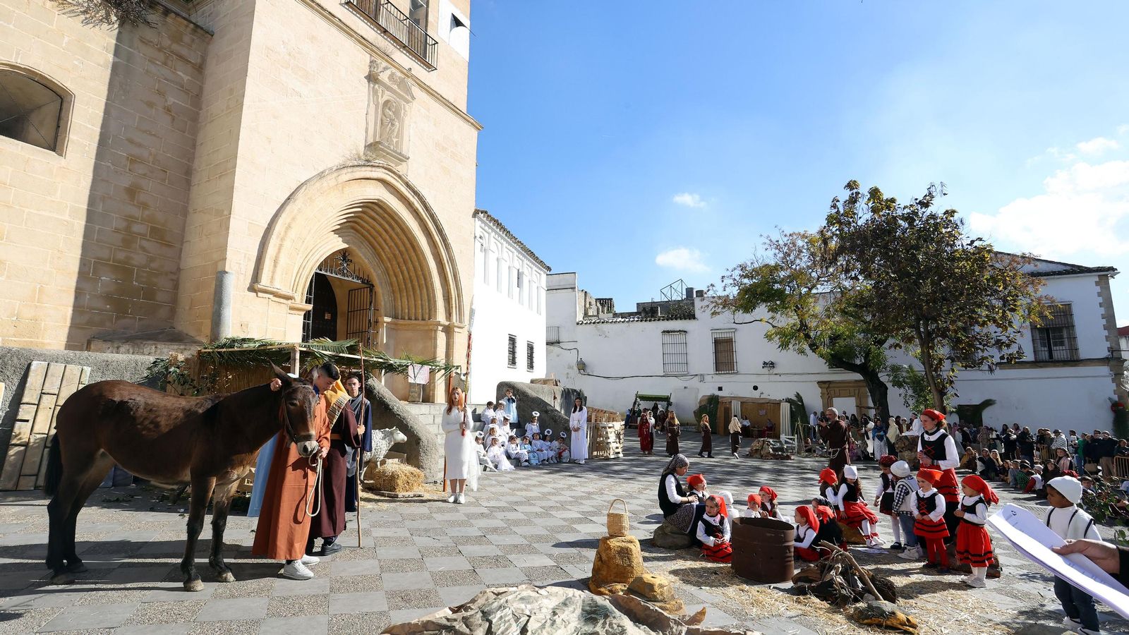 Imágenes del Belén Viviente de la plaza San Lucas en Jerez