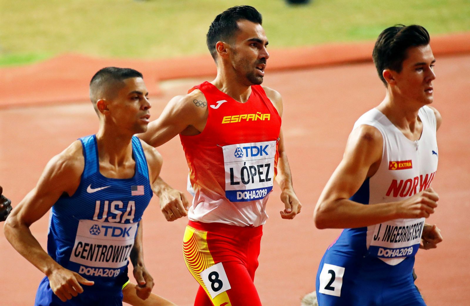 Kevin López y Jesús Gómez eliminados en semifinales de 1.500