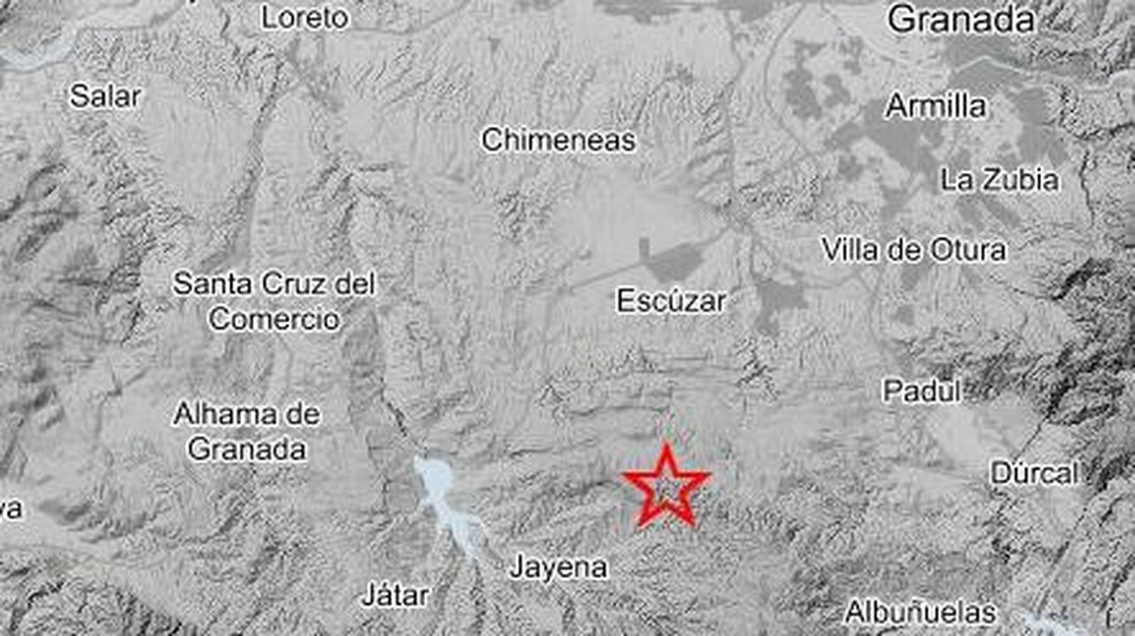 Un terremoto de magnitud 1,5 con epicentro en Jayena sacude la provincia de Granada