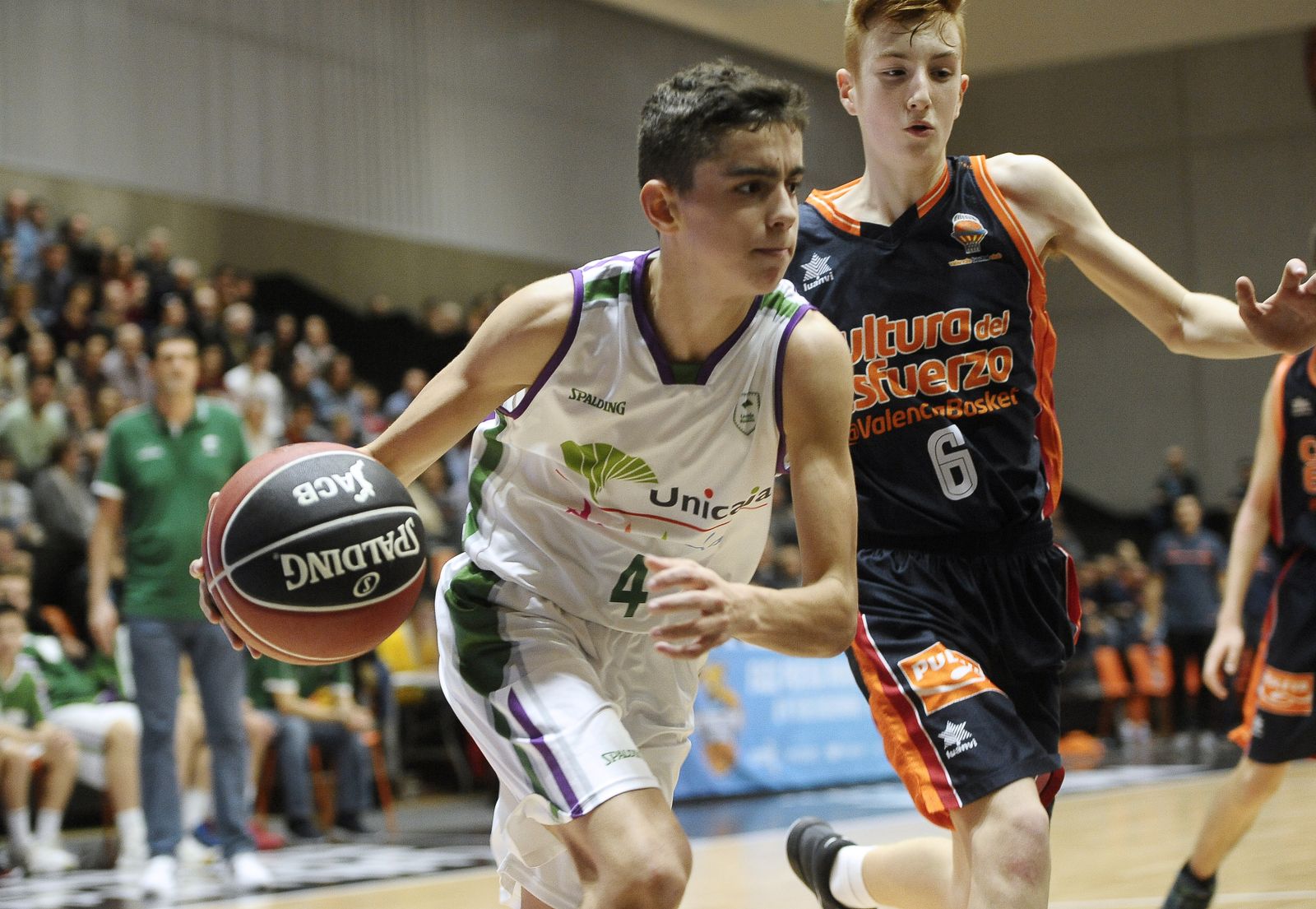 Javier Luque, durante la participación del Unicaja en la Minicopa.