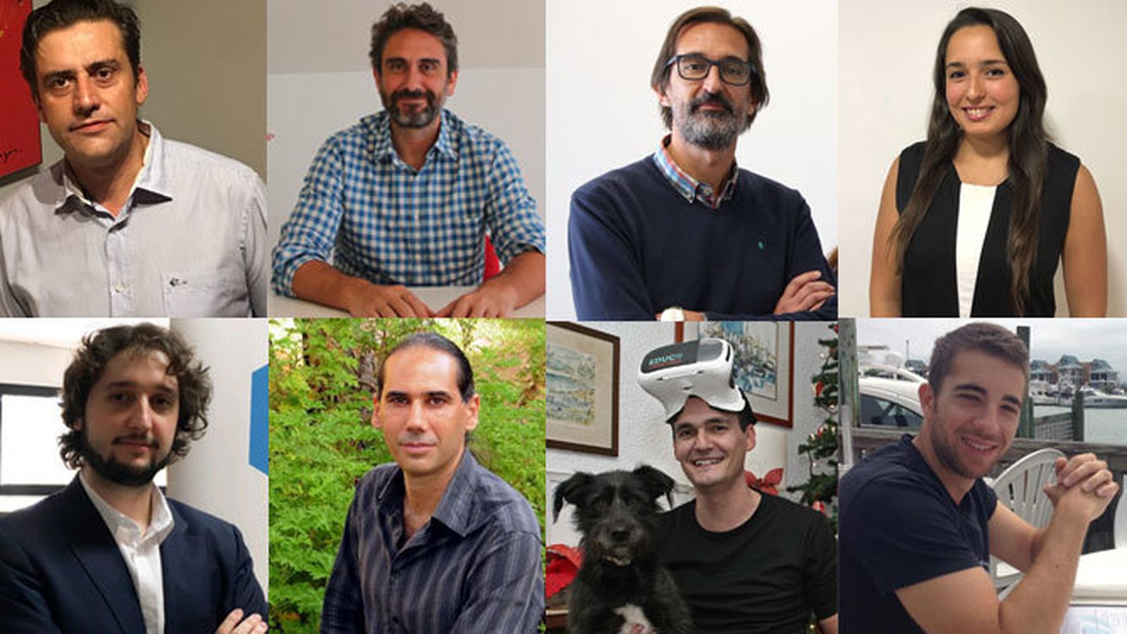 Los finalistas: Juan Godoy, de Aviadron; David Munarriz, de La Drupalera; Rafael Serrano, de Beprevent; Desiree Tortosa, de Tendersweb; Eduardo Dueñas, de Métrica6; Adrián Navarro, de Smart Biosystem; Carlos García, con las HeroMask; y Daniel Casale, de Lonwave.