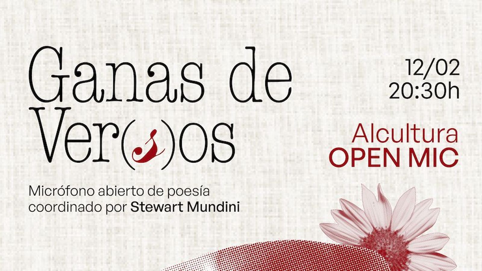 Alcultura Openmic. Ganas de Ver(s)os