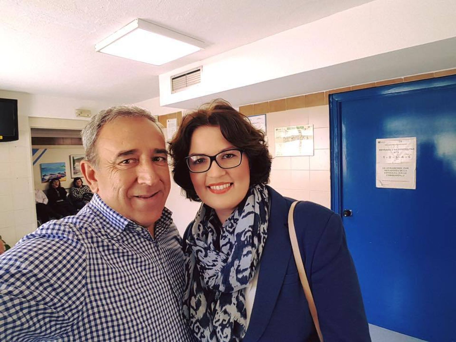 Soraya García, en una foto en el Hospital Regional de Málaga.
