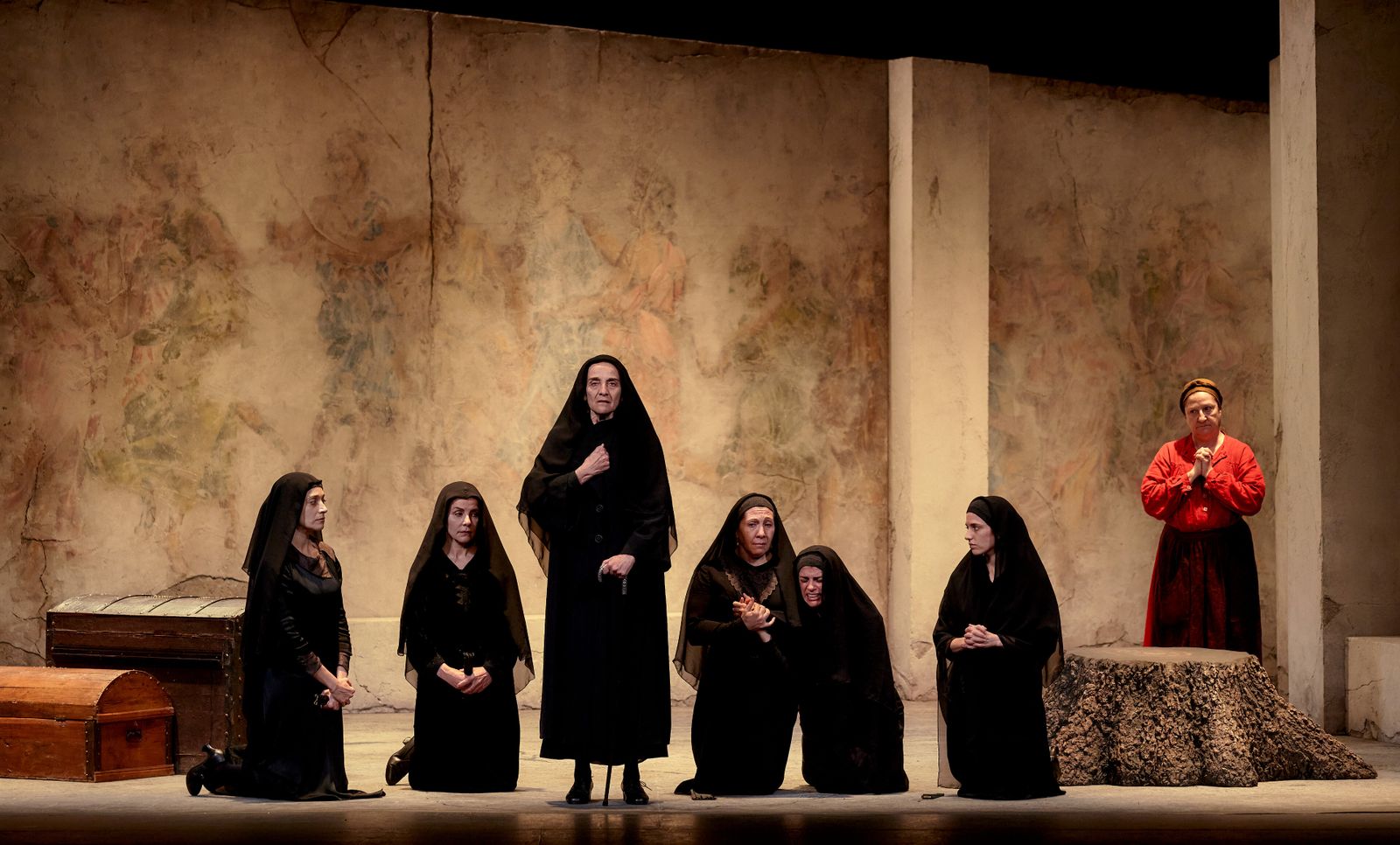 Un momento de la representación de ‘La Casa de Bernarda Alba’.