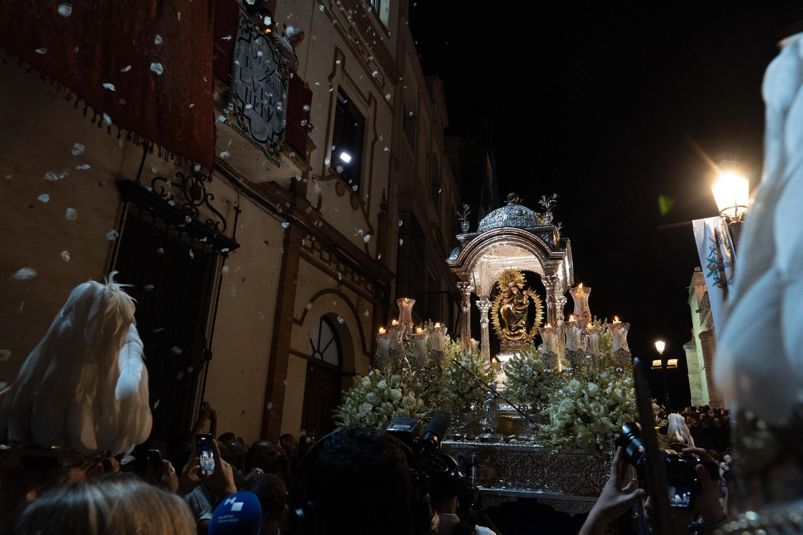 Imágenes del traslado de Nuestra Señora de la Cinta a la Parroquia Mayor de San Pedro