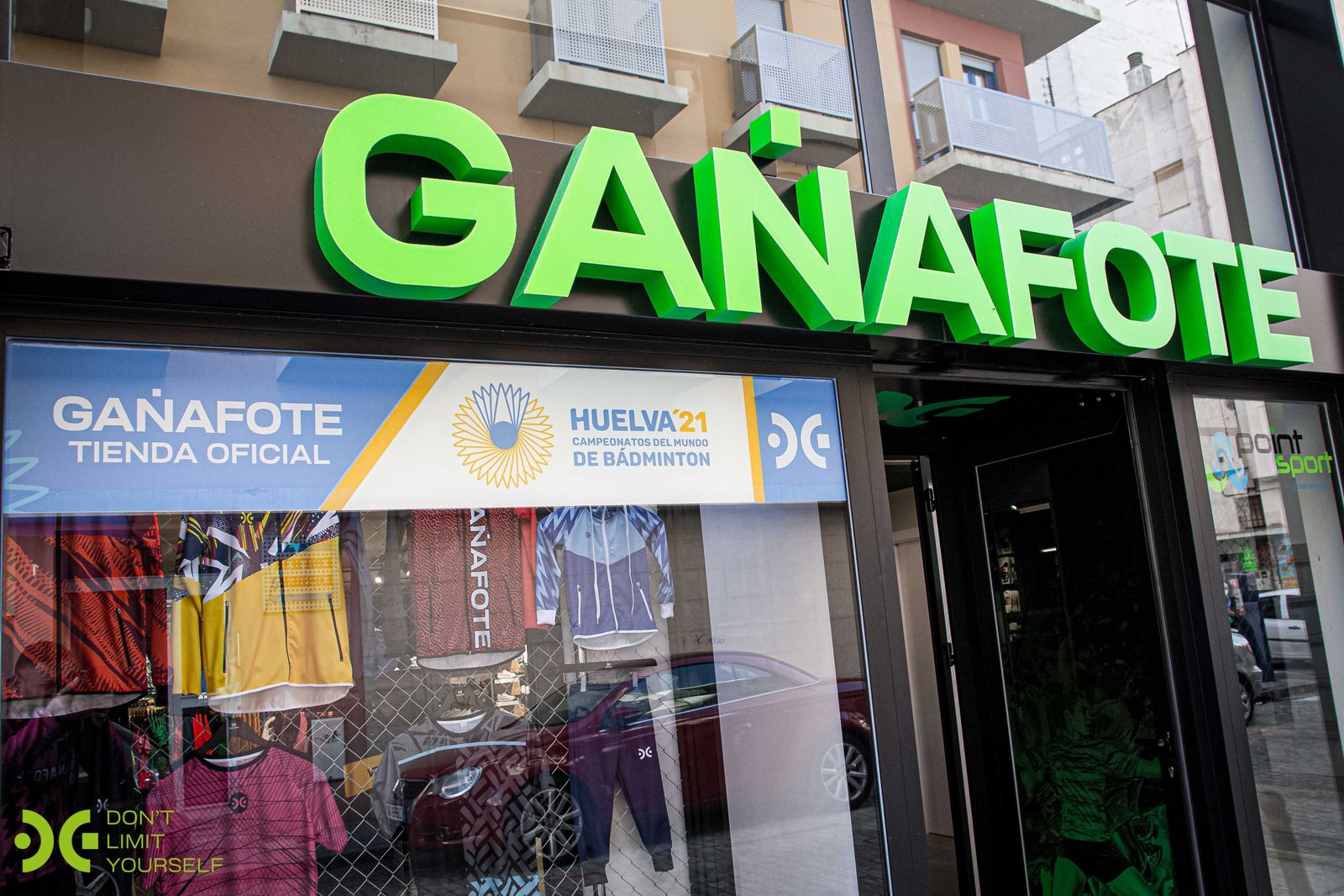Tienda de Gañafote en el centro de la capital onubense.