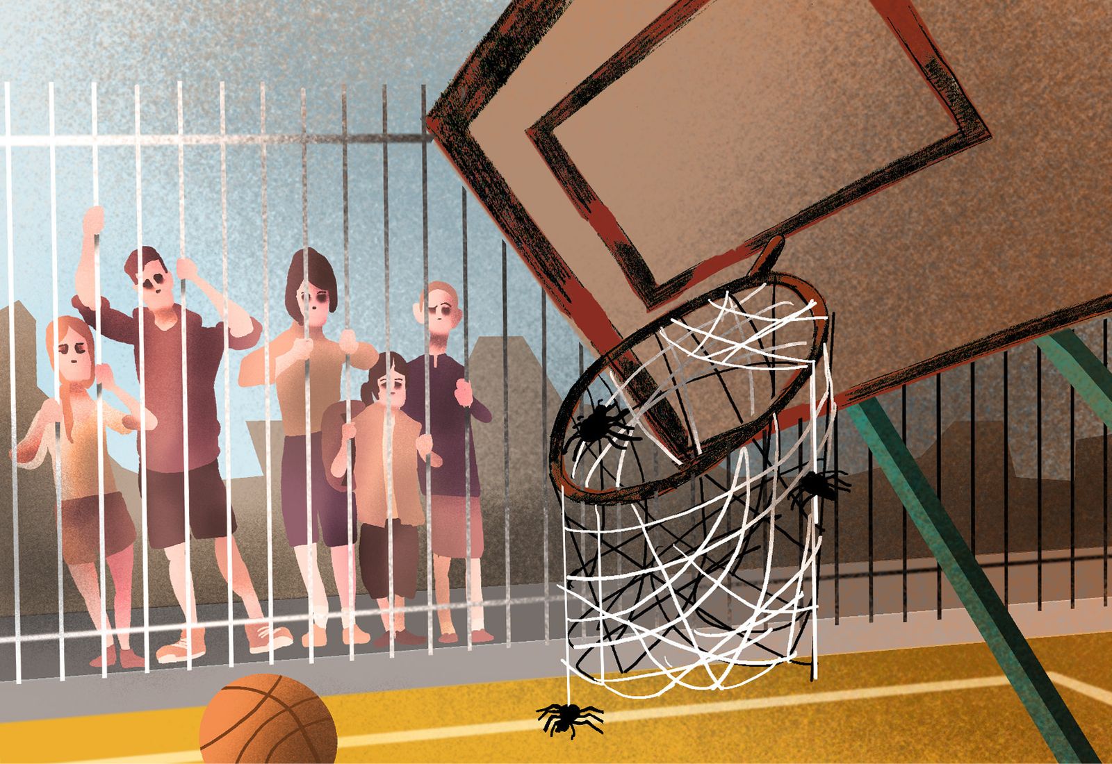 Sólo quieren jugar al baloncesto