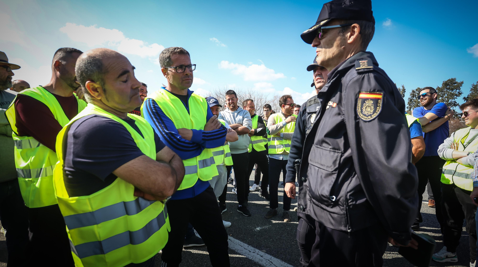 Jerez colapsado por la protesta de agricultores vy ganaderoa