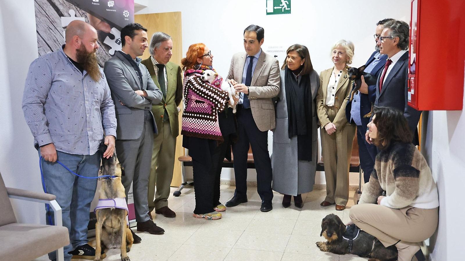 Los cuatro perros que conforman la patrulla canina de la Justicia en Huelva. Los cuatro perros que conforman la patrulla canina de la Justicia en Huelva.