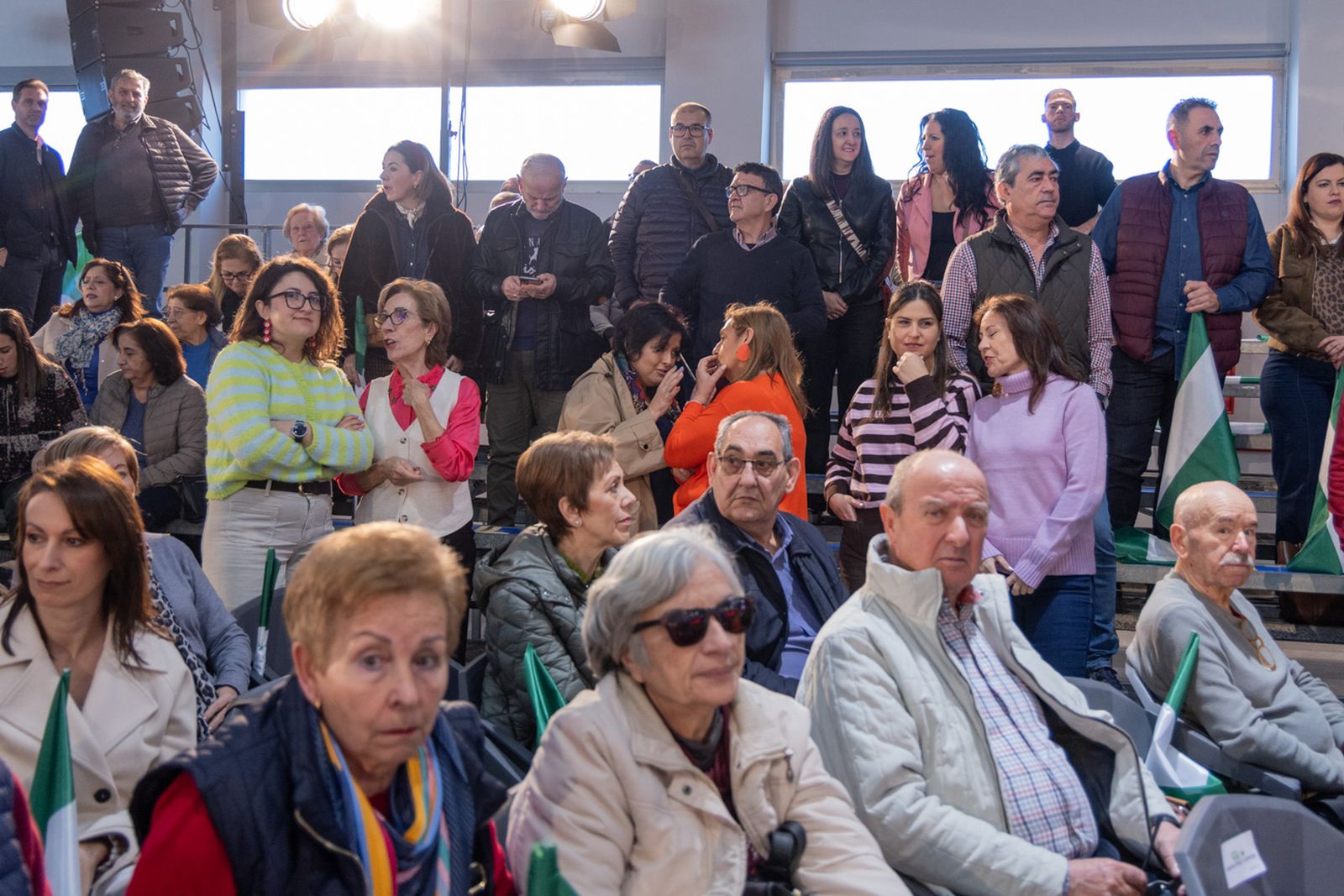 Acto en defensa de los servicios públicos para celebrar el 28F en Jaén