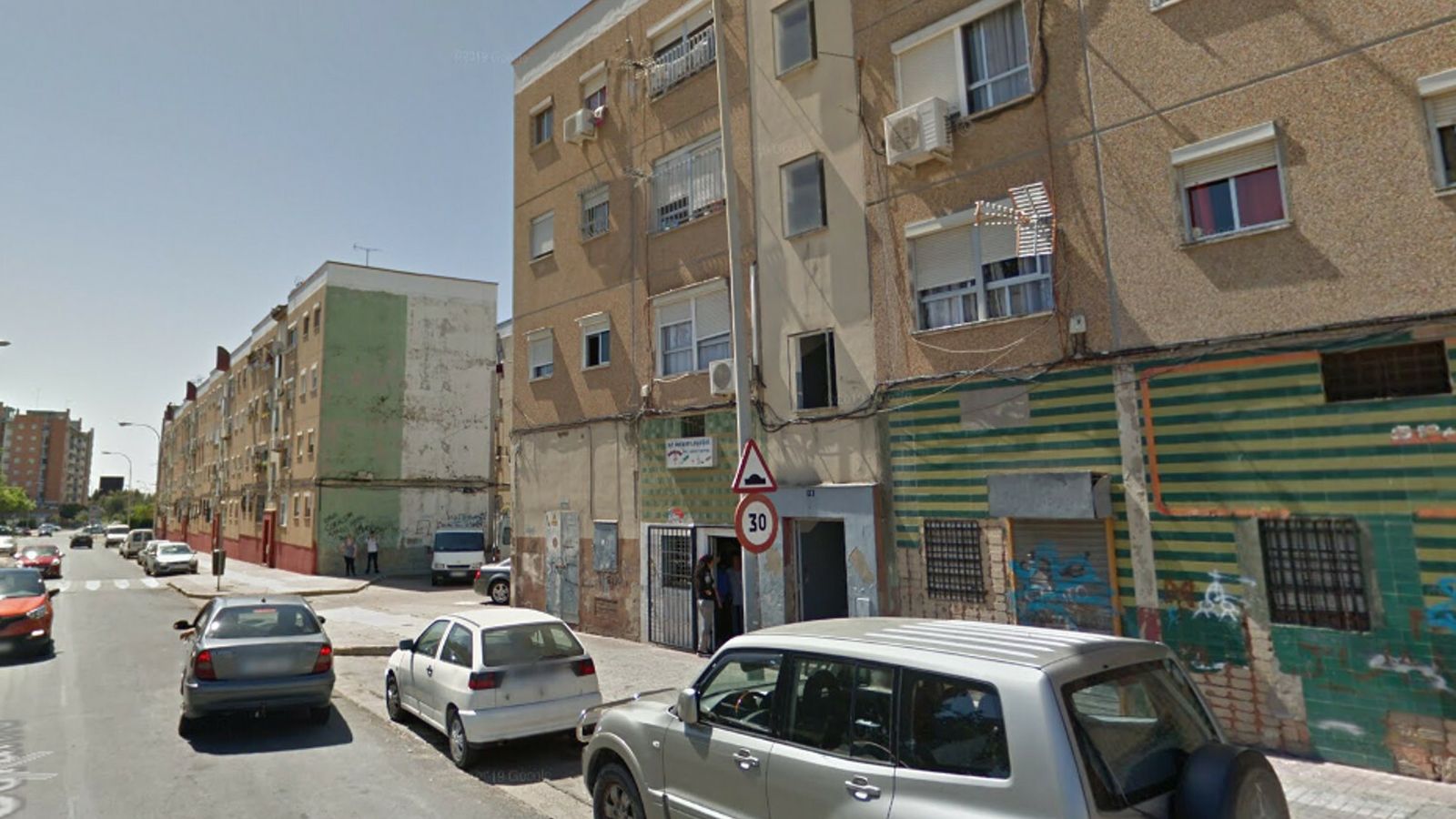 Calle Geranio de El Torrejón, donde vivía la víctima.