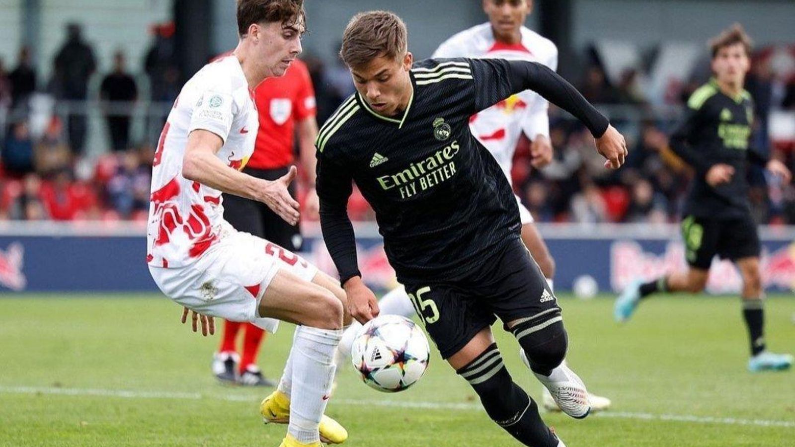 Álvaro Leiva, con el Real Madrid