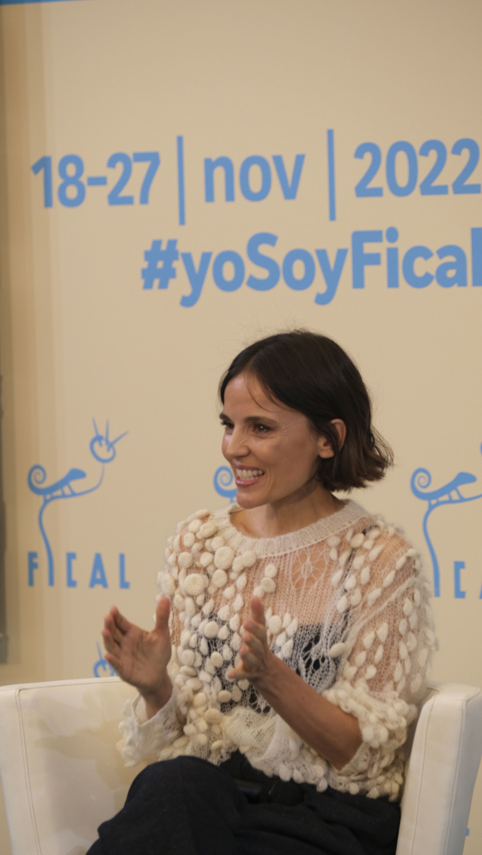 Imágenes de la actriz Elena Anaya en rueda de prensa en FICAL 2022