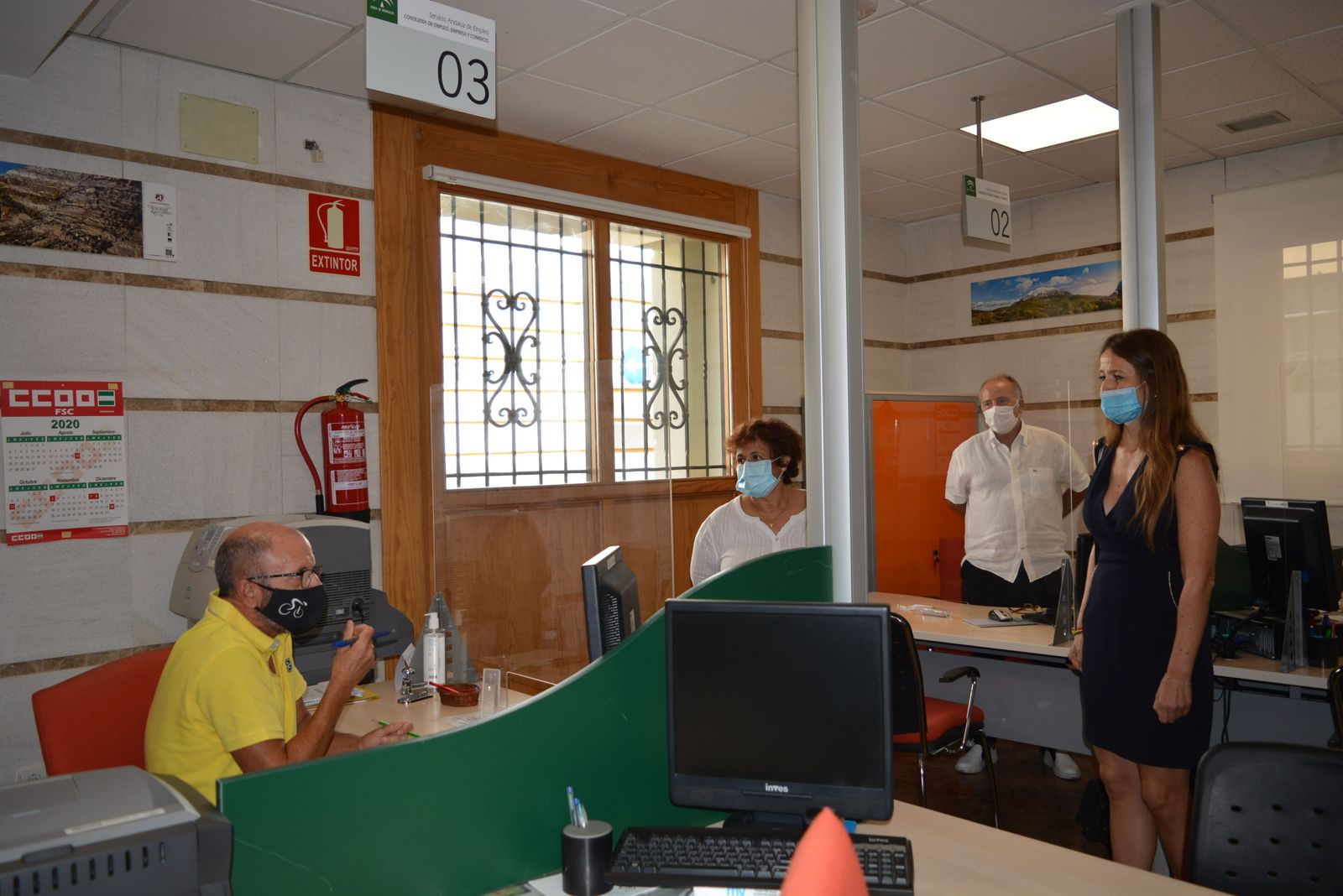 Visita de la delegada de Empleo a Huéscar