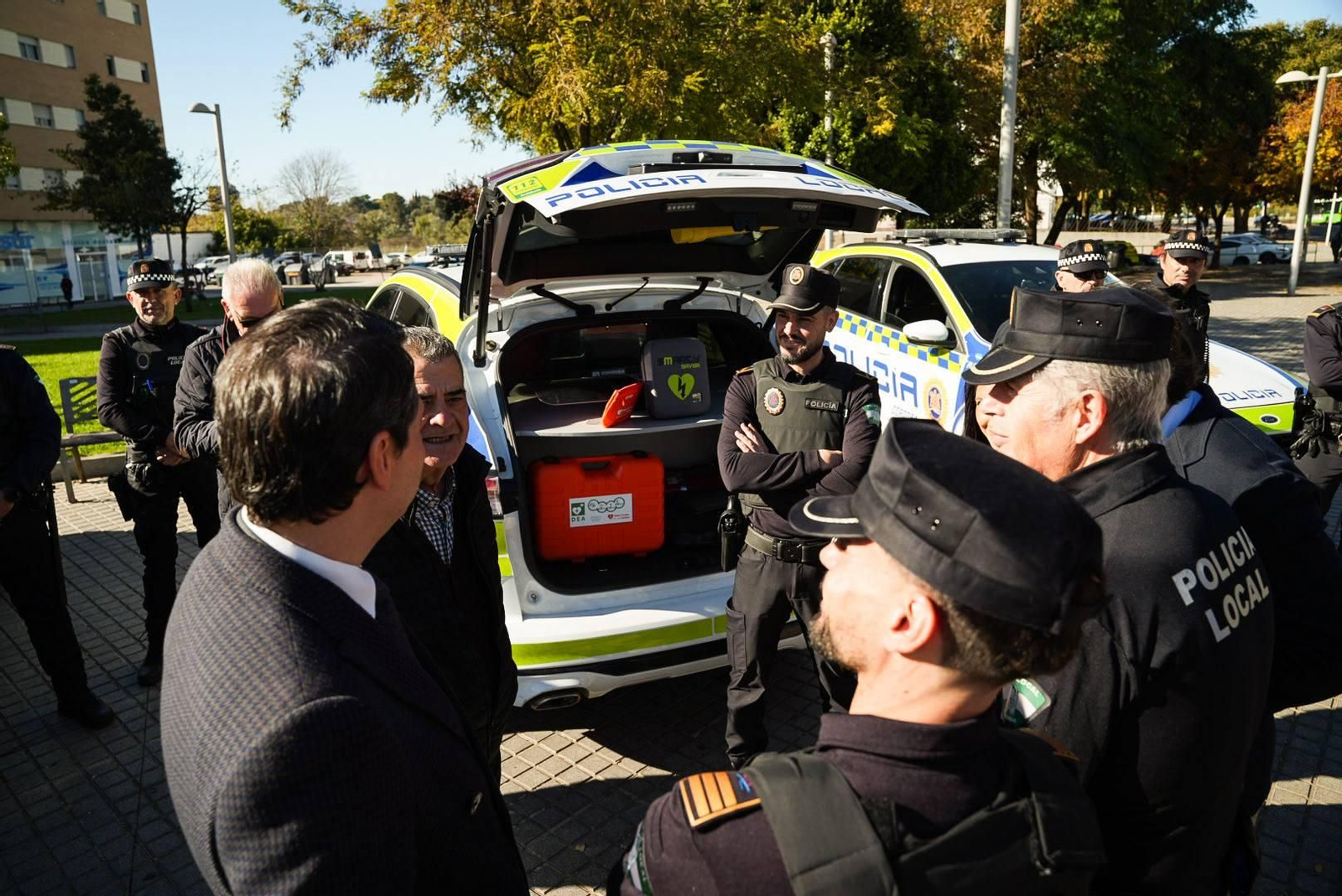 Un vehículo cardioprotegido de la Policía Local.