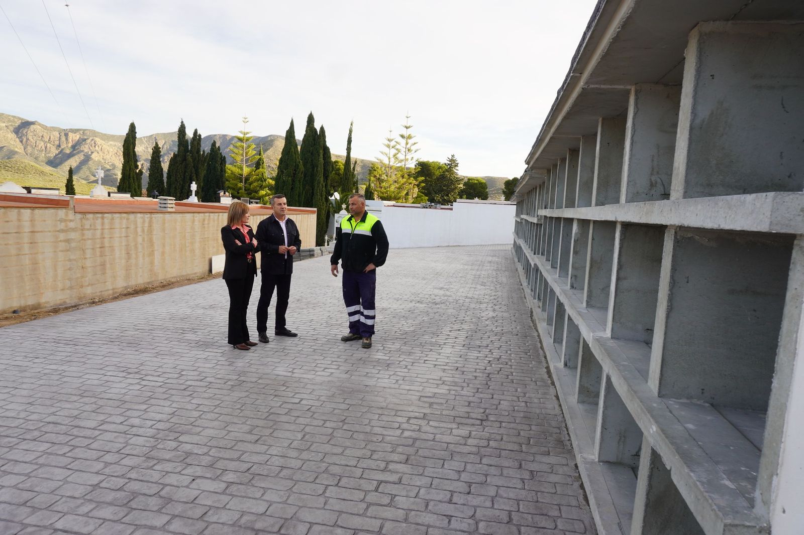 Los nuevos nichos construídos en el cementerio de Carboneras