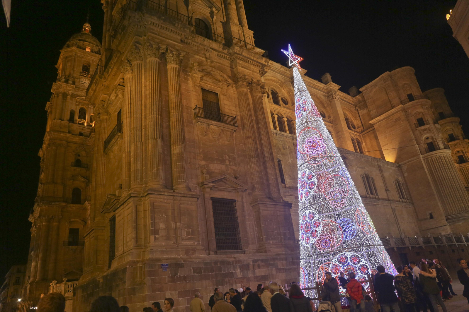 El alumbrado de Navidad de las calles de Málaga capital