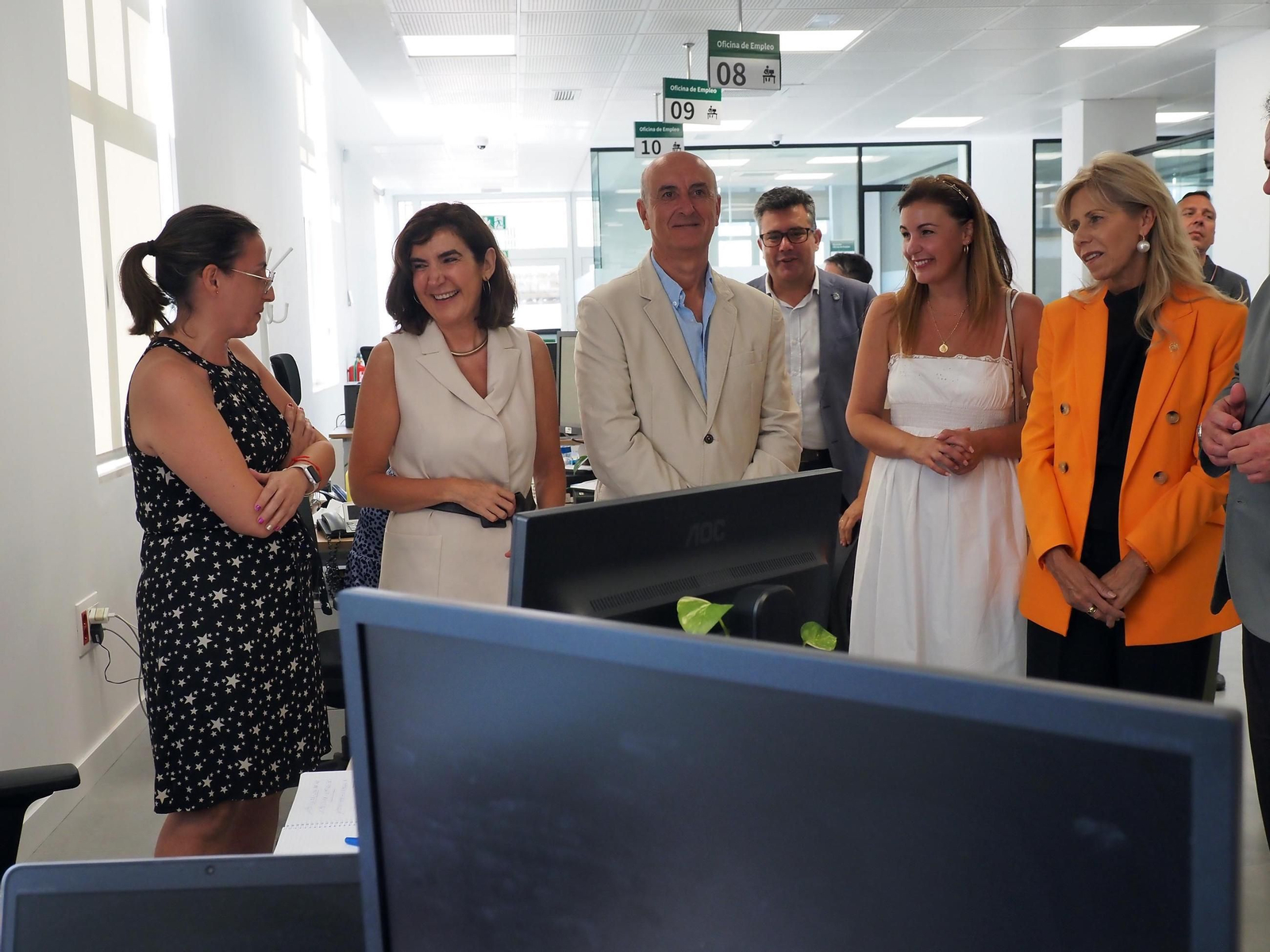 Las imágenes de la inauguración de la nueva oficina del SAE y el SEPE en Lepe