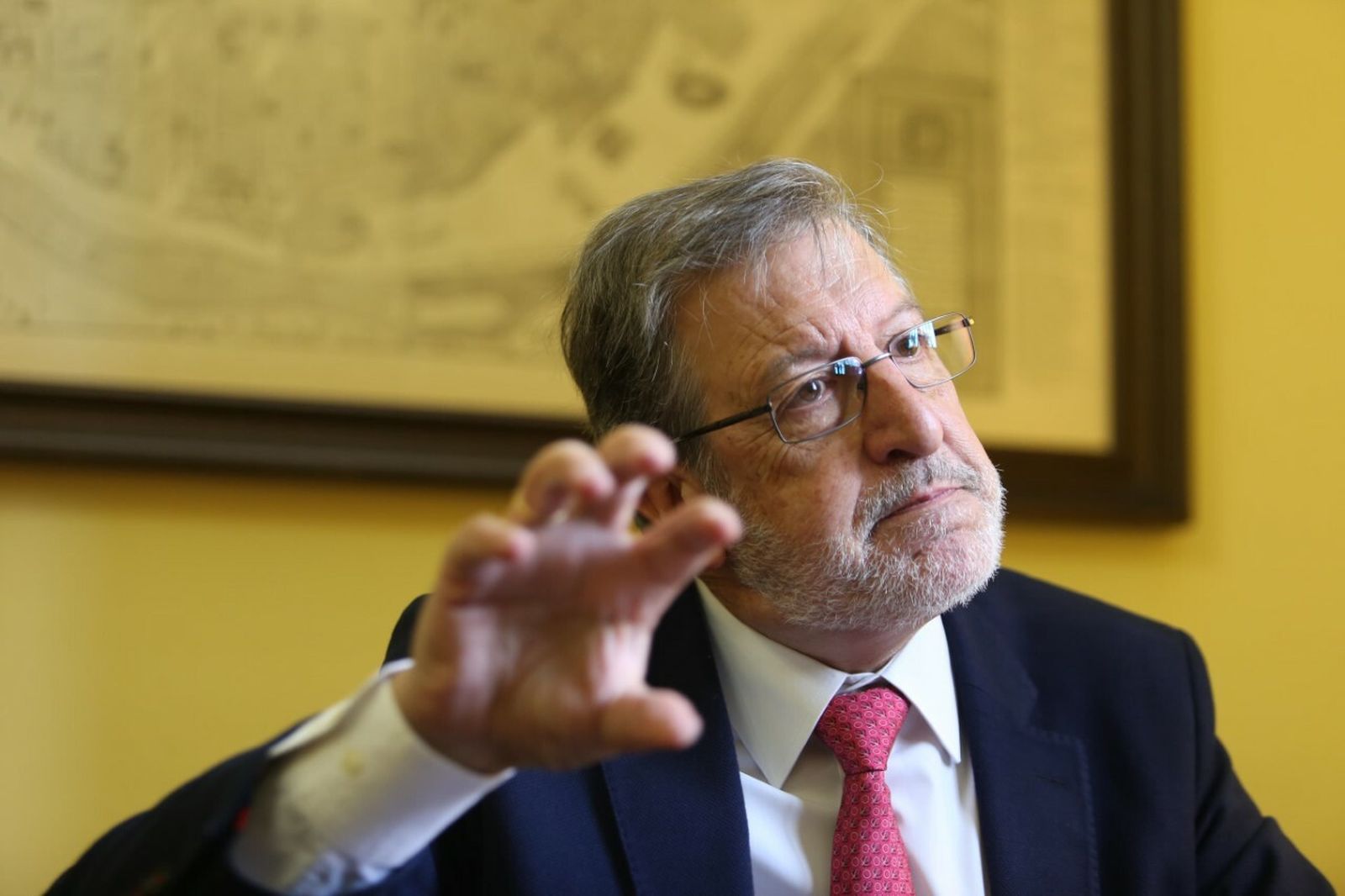 Jesús Palomero, en la Facultad de Historia