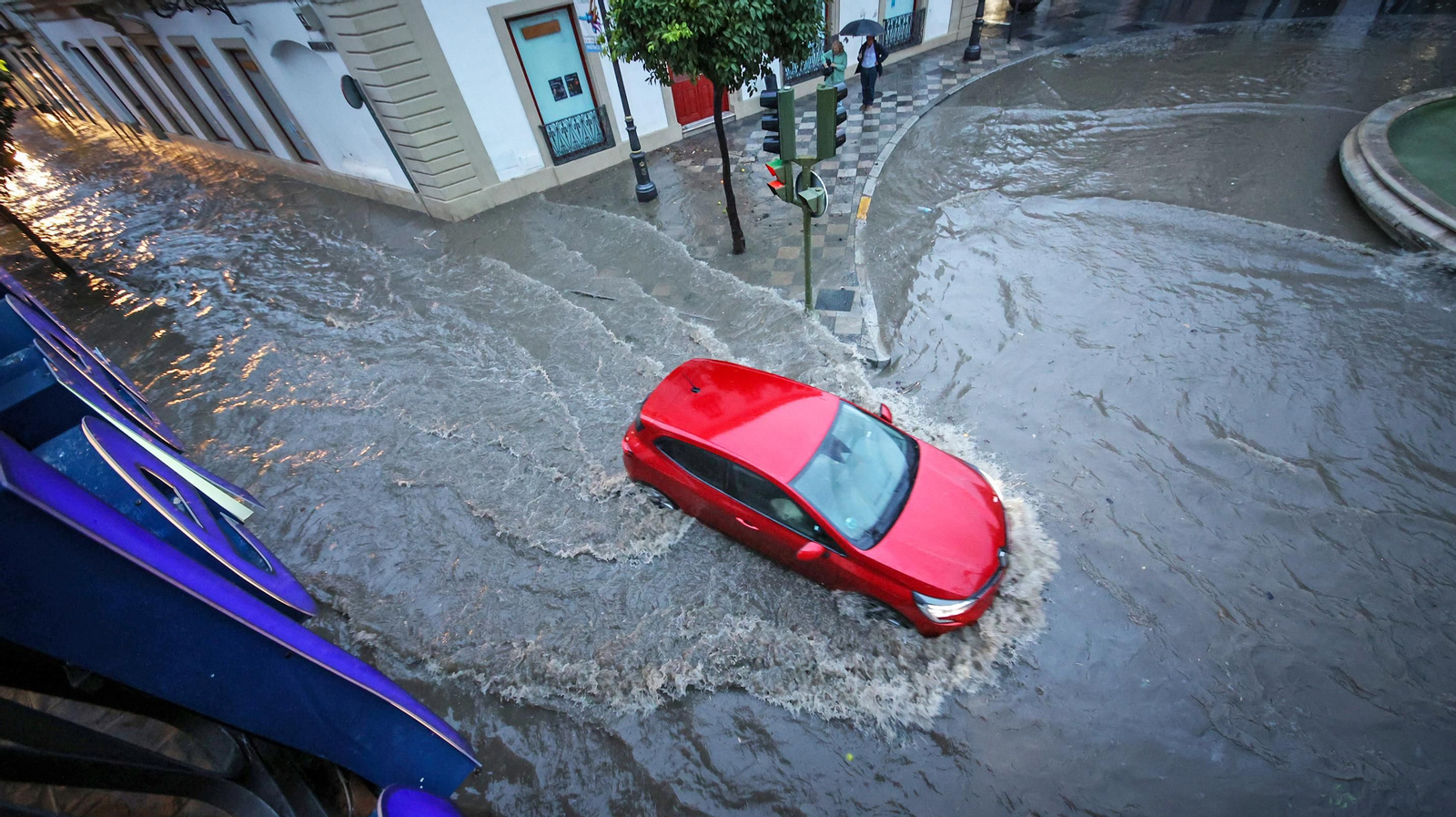 Inundaciones y destrozos en Jerez por el temporal