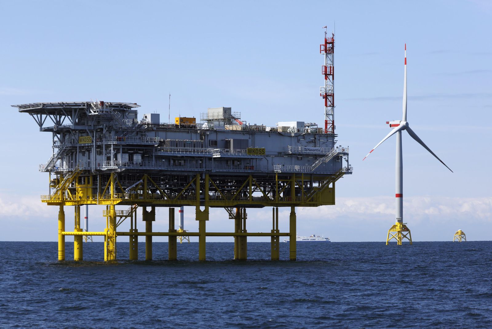 Imagen de la subestación 'Andalucía', del proyecto 'Wikinger', construida en Navantia Puerto Real.