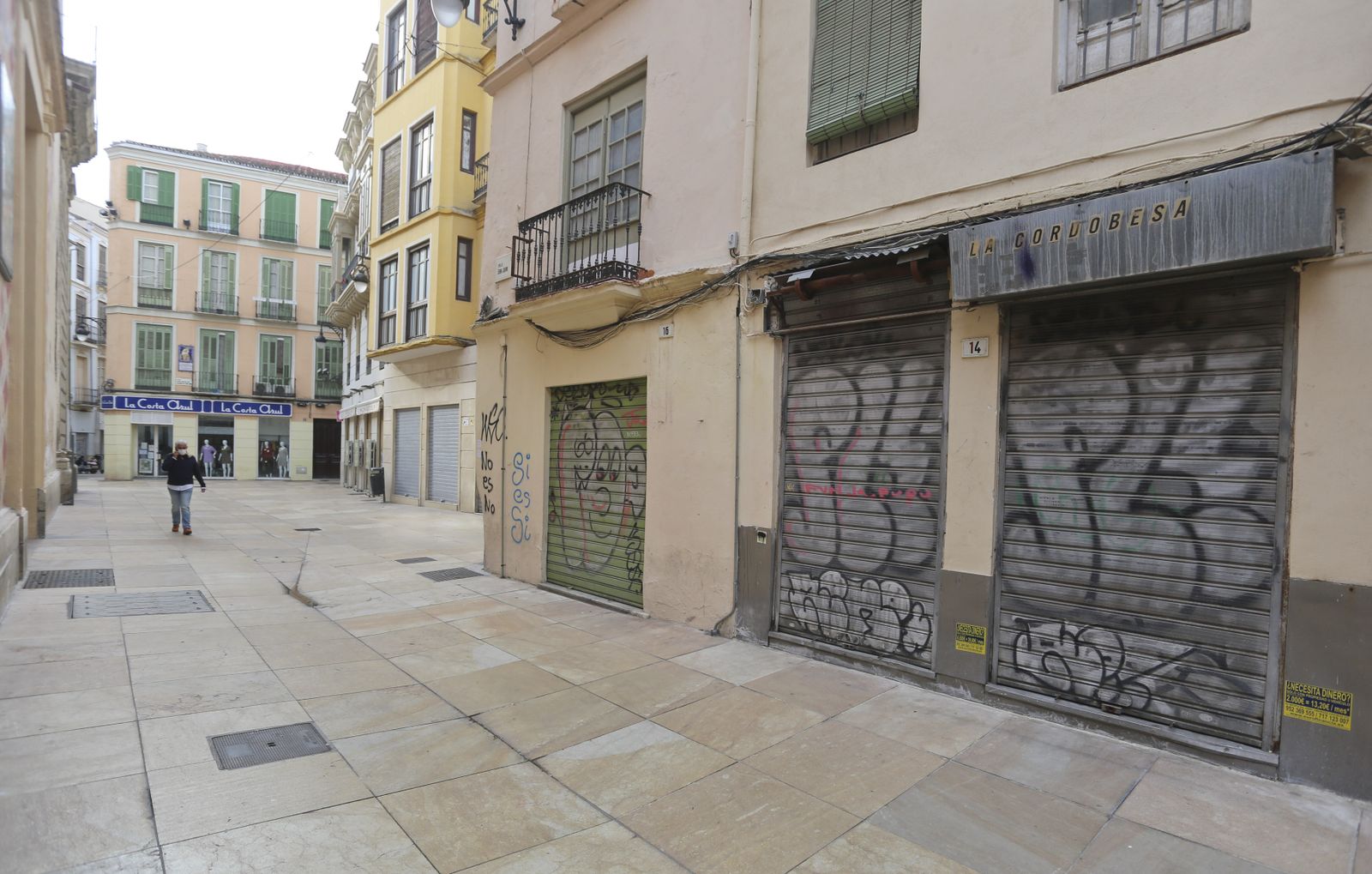 Málaga capital vive el primer día de su nuevo cierre