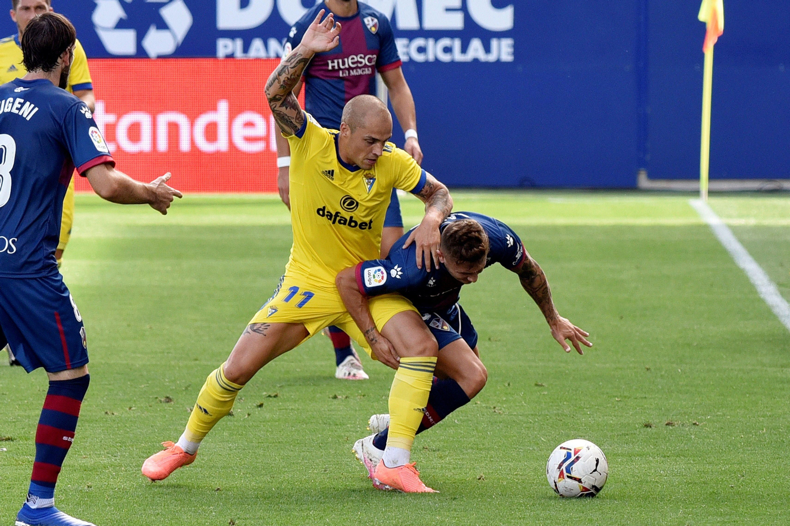 Imágenes del Huesca-Cádiz