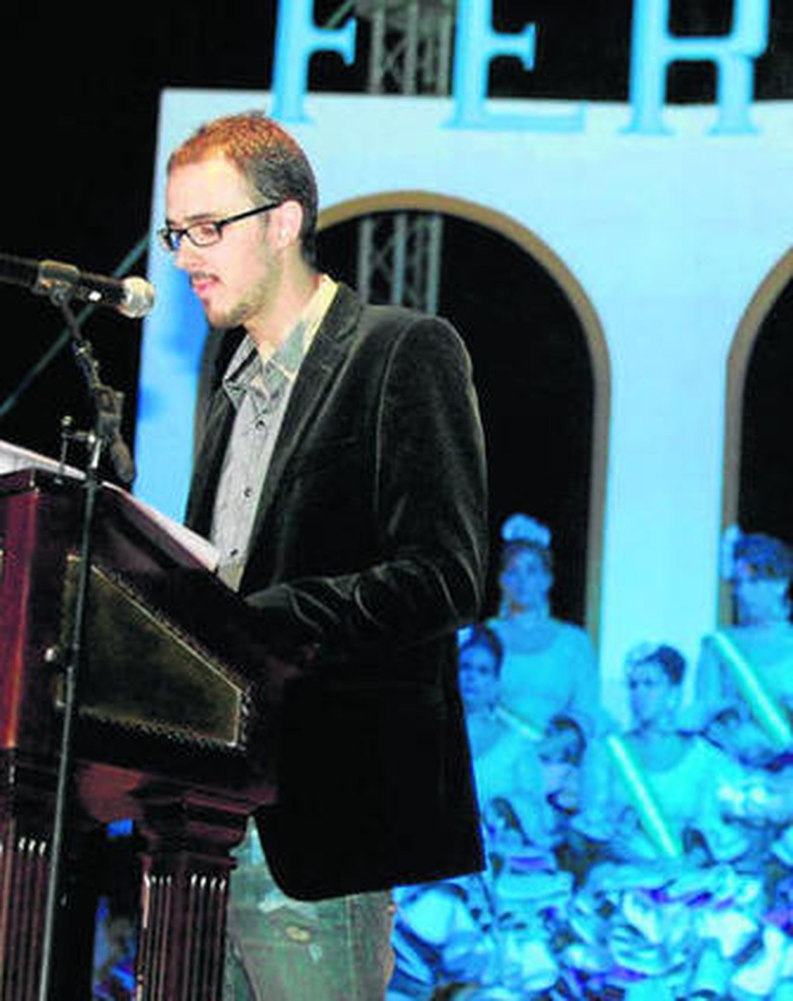 Diego Arjona durante el pregón.