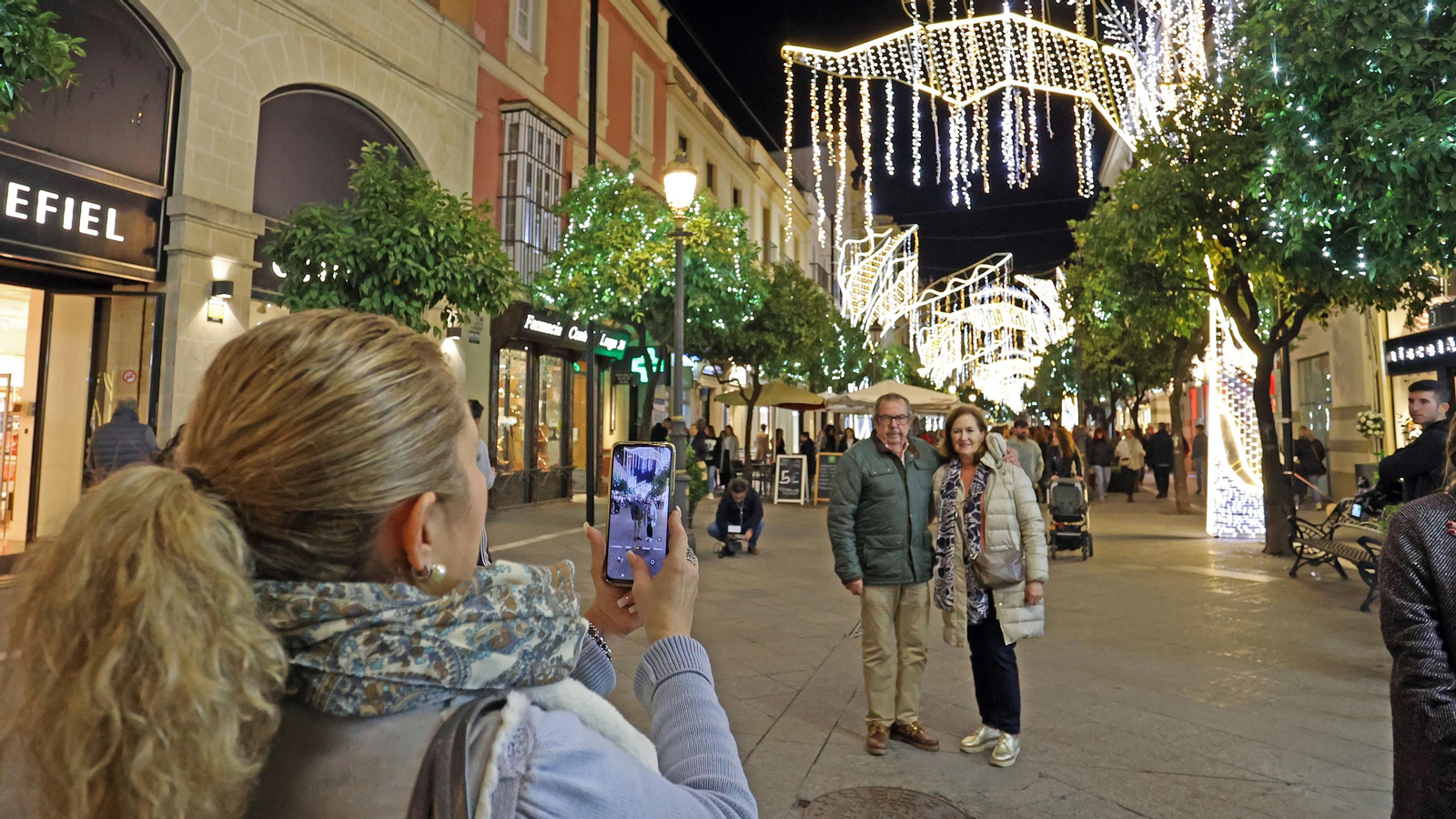 Inauguración del alumbrado de Navidad en Jerez