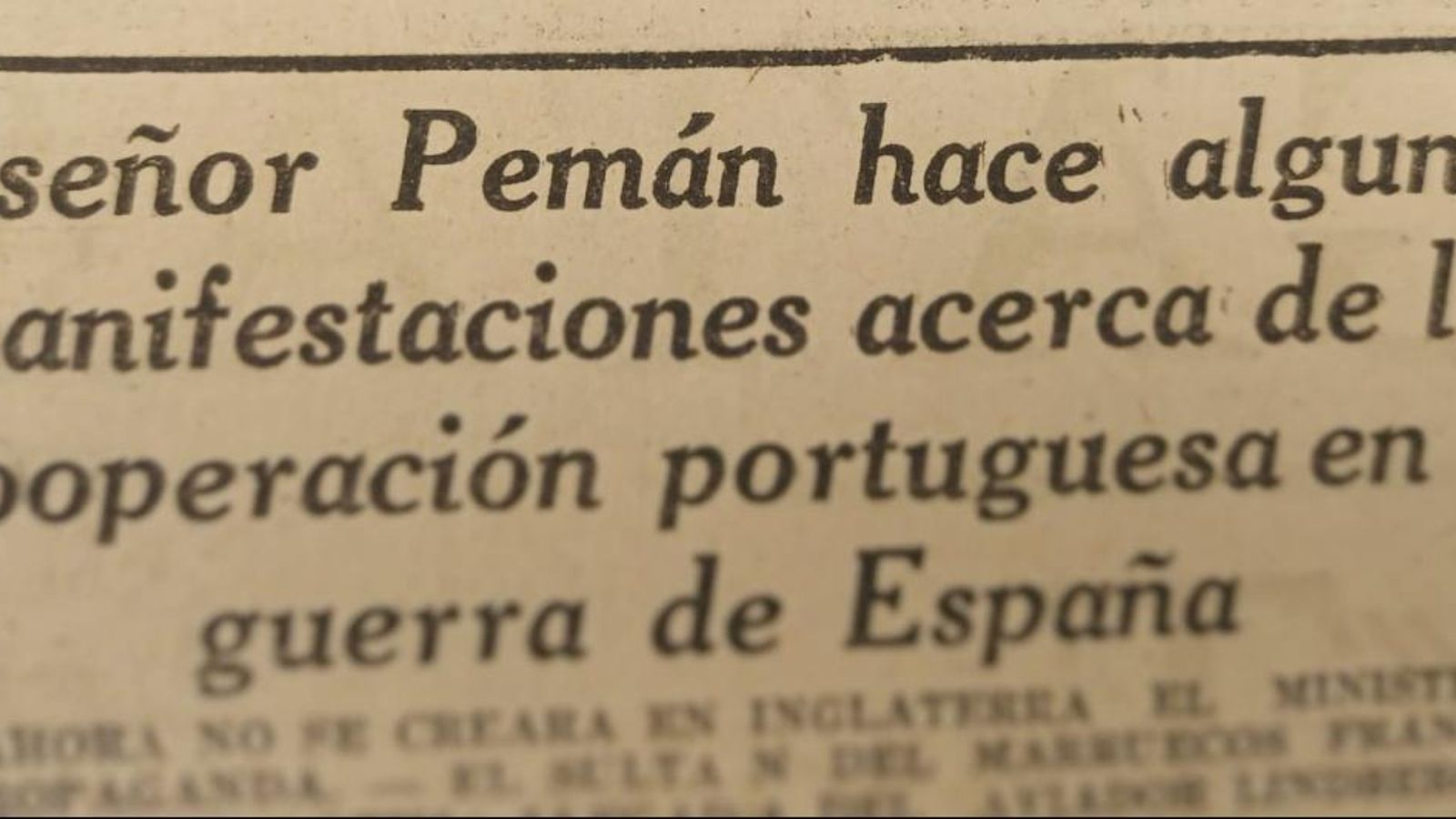 Titular extraído de Diario de Cadiz del 12 de mayo de 1939.