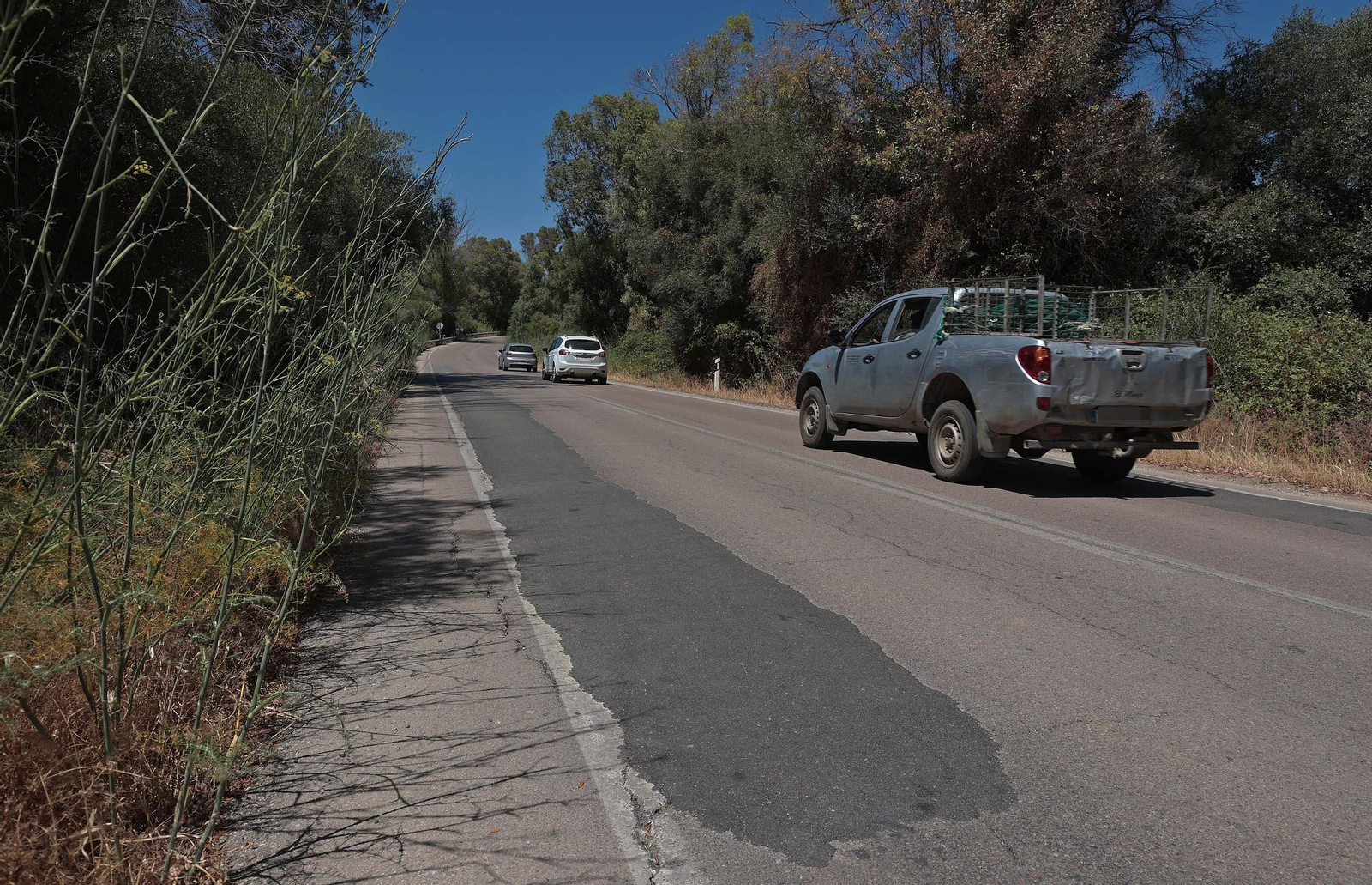 Imágenes de los desperfectos de la A-405 en Jimena