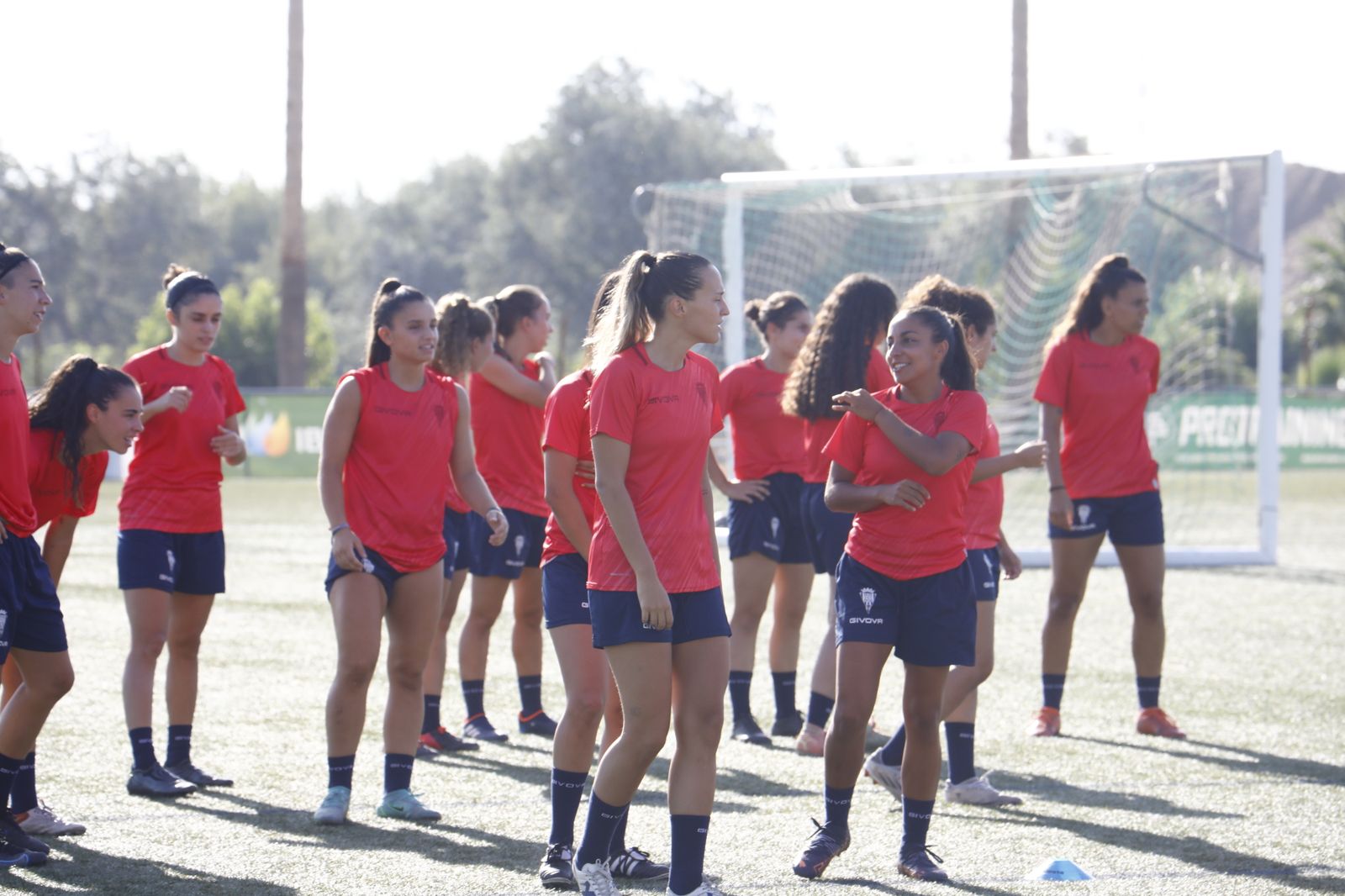 Las jugadoras del Córdoba Femenino durante la pretemporada.