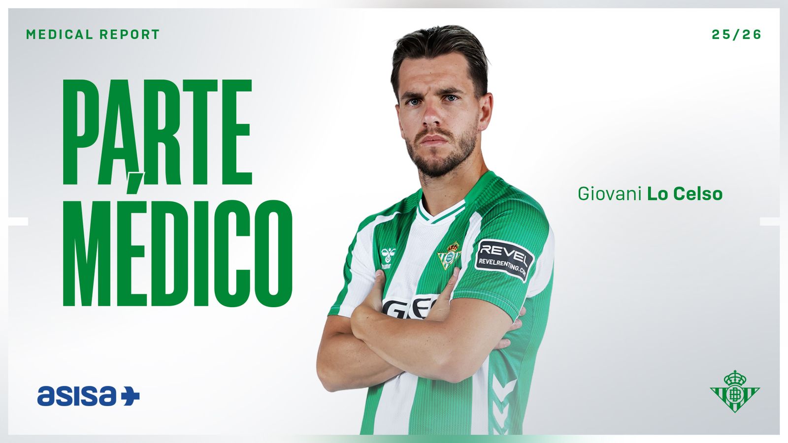 El parte médico de Giovani Lo Celso