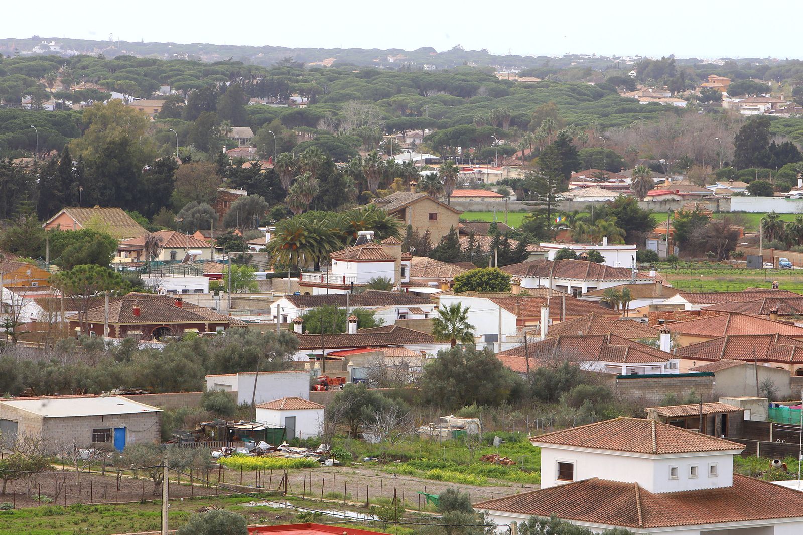 Una zona del diseminado de Chiclana.