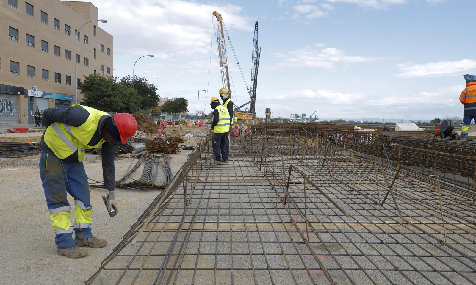 Los avances de la linea 3 del metro de Sevilla, en fotos
