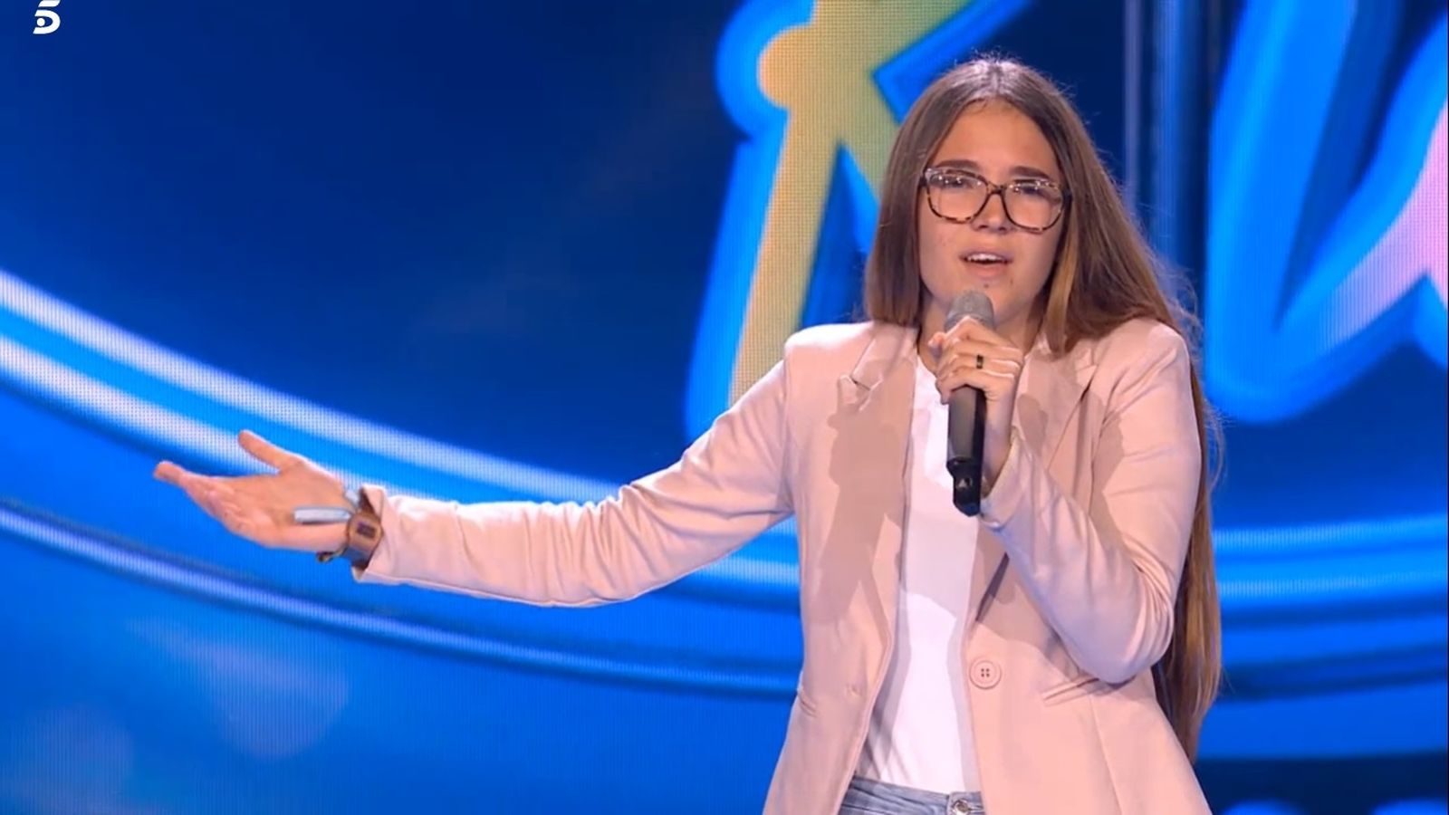 Ana Belén Morales, durante la actuación en Idol Kids.