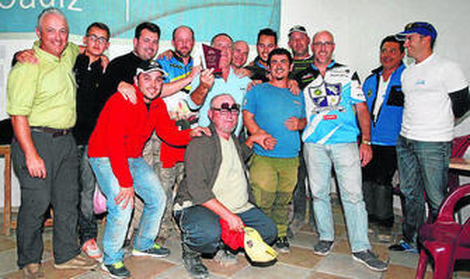 Componentes del Sherry Bass, campeón de una prueba por equipos.