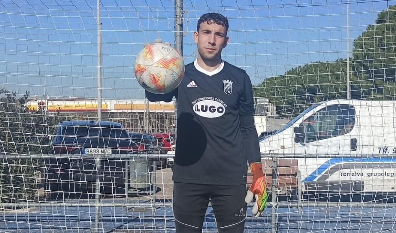 Alejandro Satoca, en un entrenamiento del Xerez CD en Picadueñas.