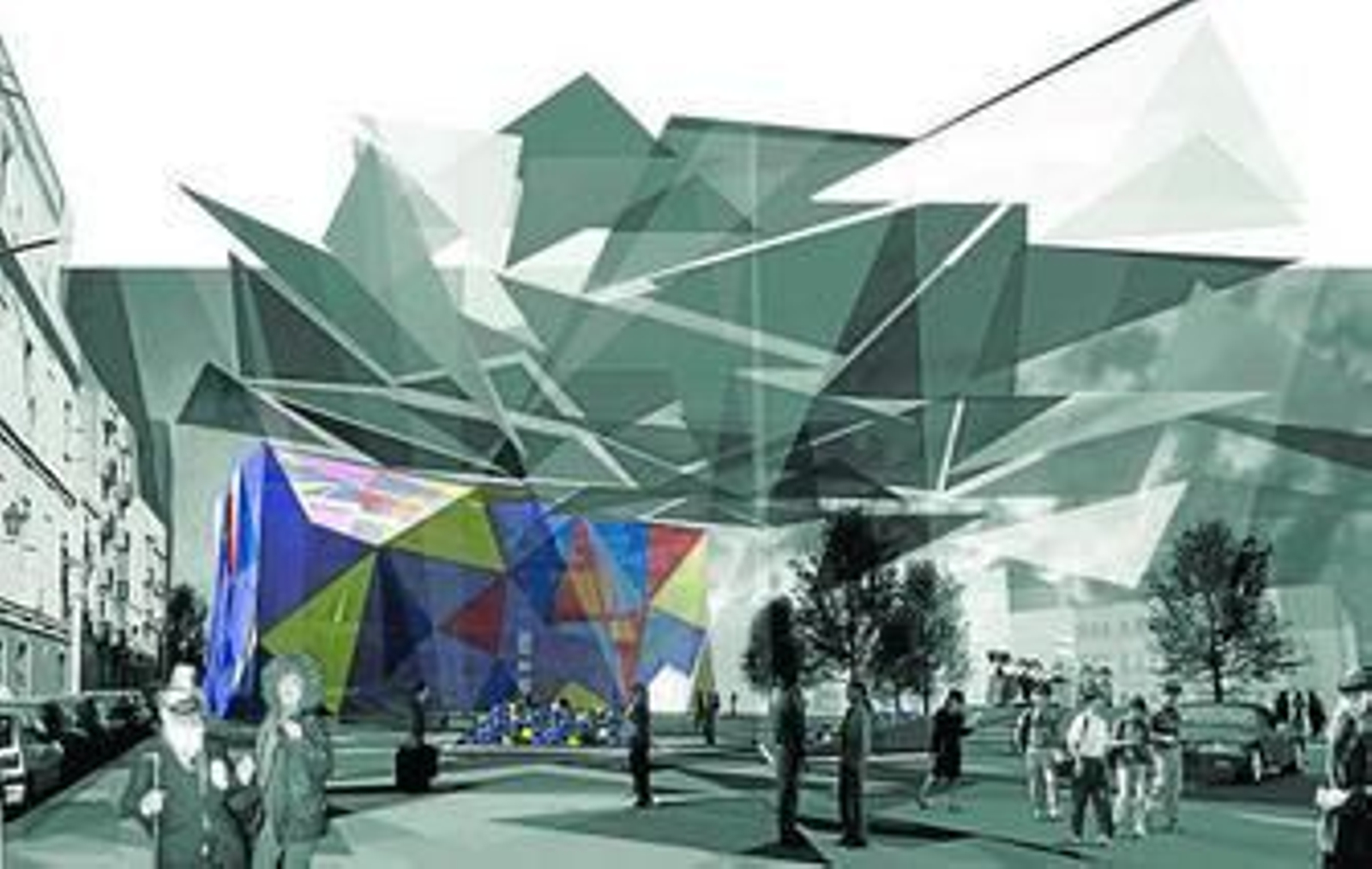 Recreación del exterior del Museo del Carnaval previsto en el barrio de La Viña.