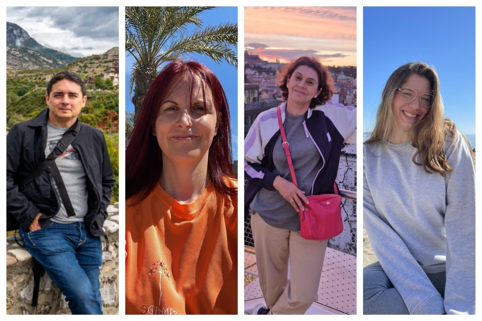 Miguel Heredia, Anai González, Carmen Saavedra y Alicia Aragón.