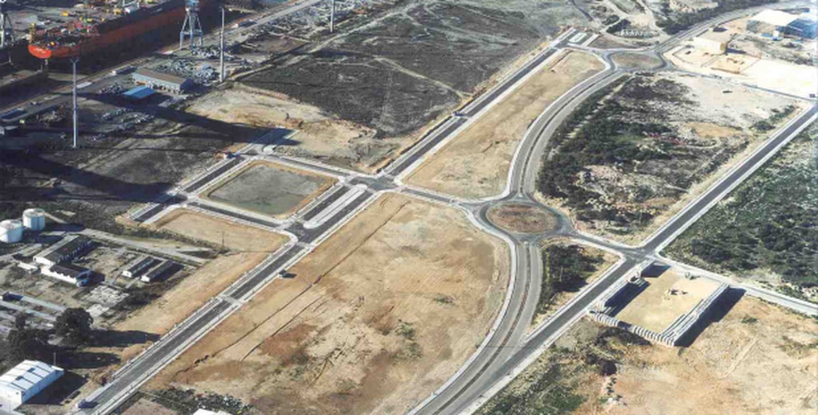 Vista aérea de algunas d elas parcelas en venta